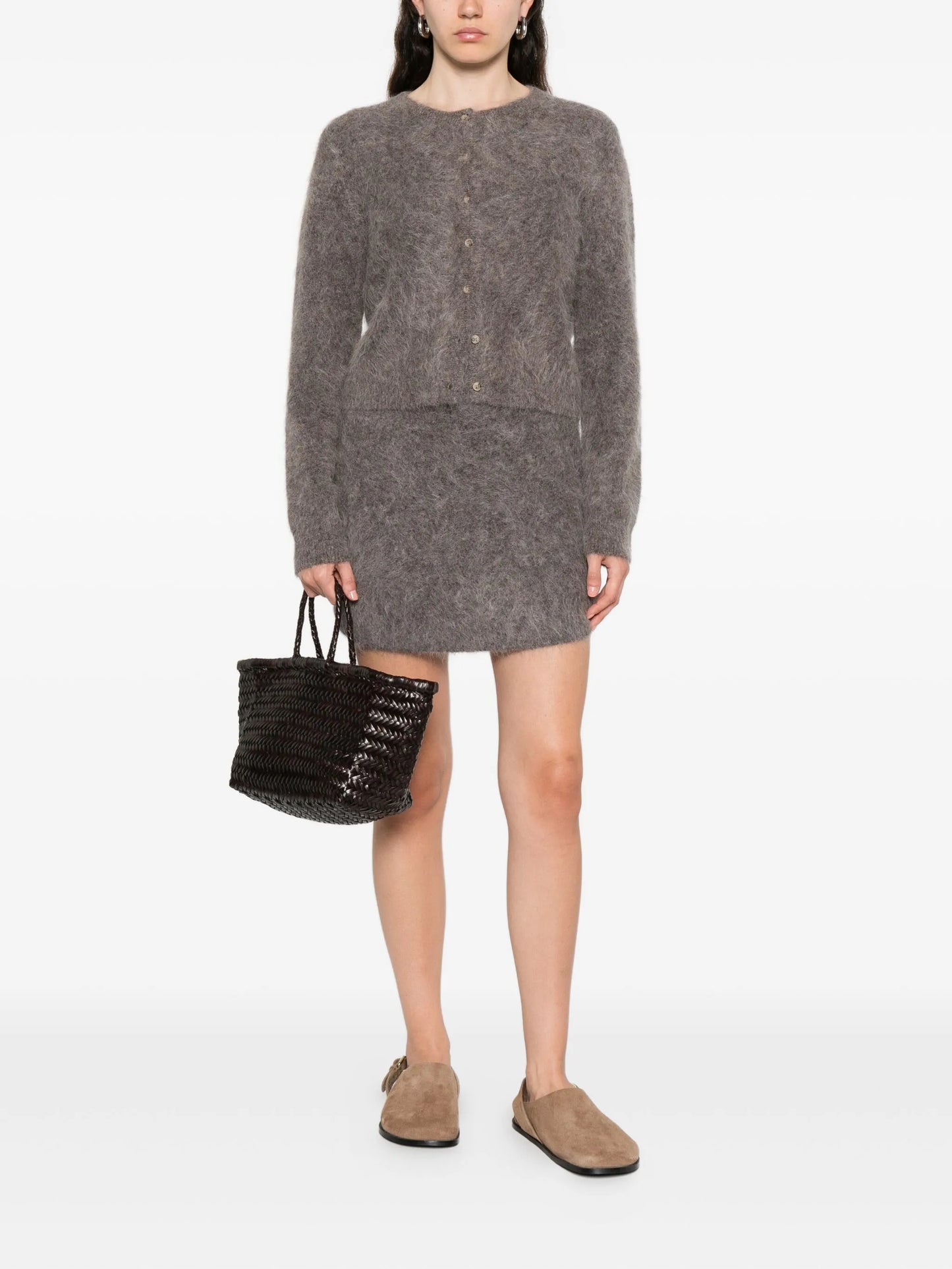 woven midi skirt