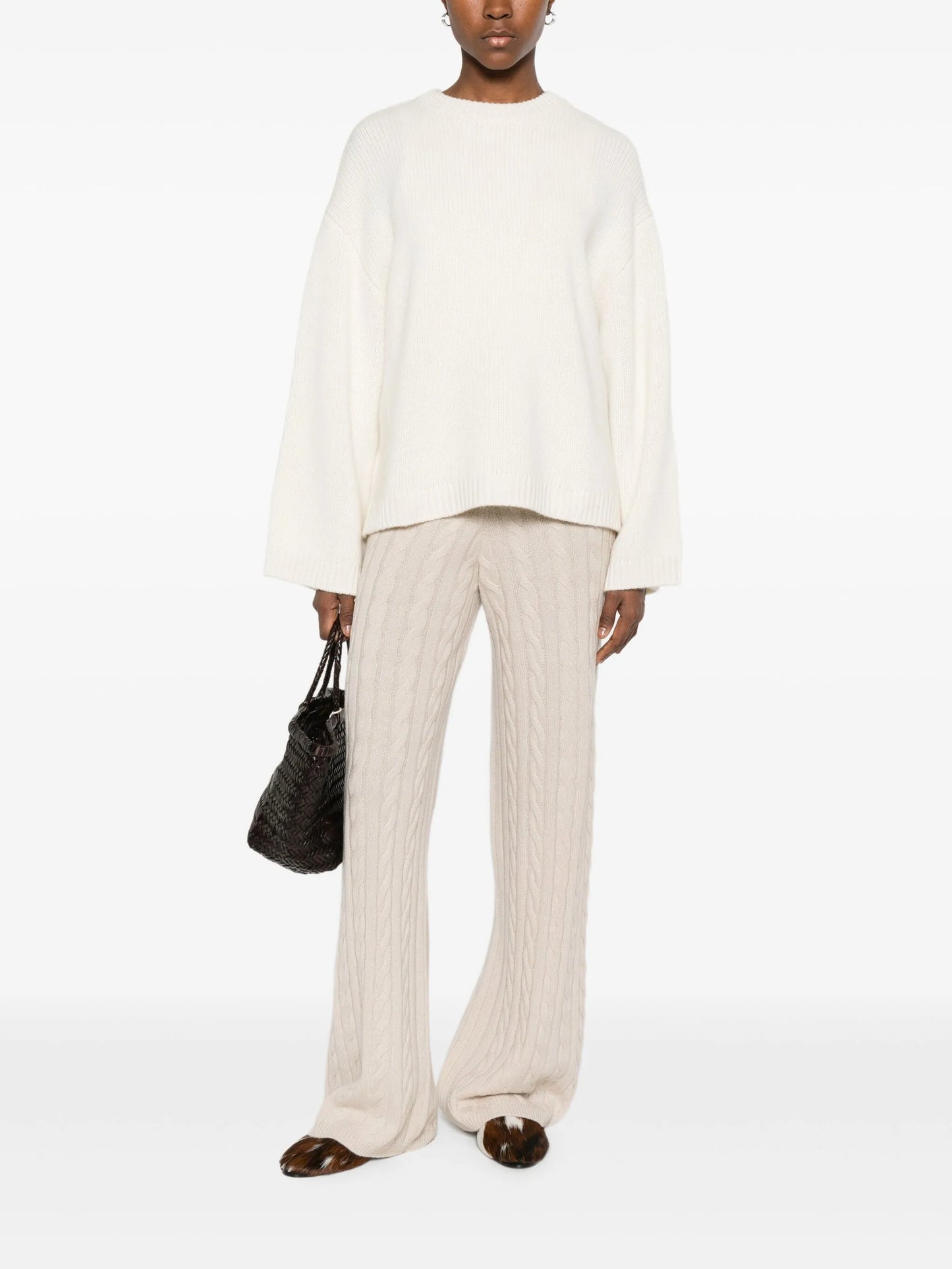 Knit chunky crewneck relaxed fit