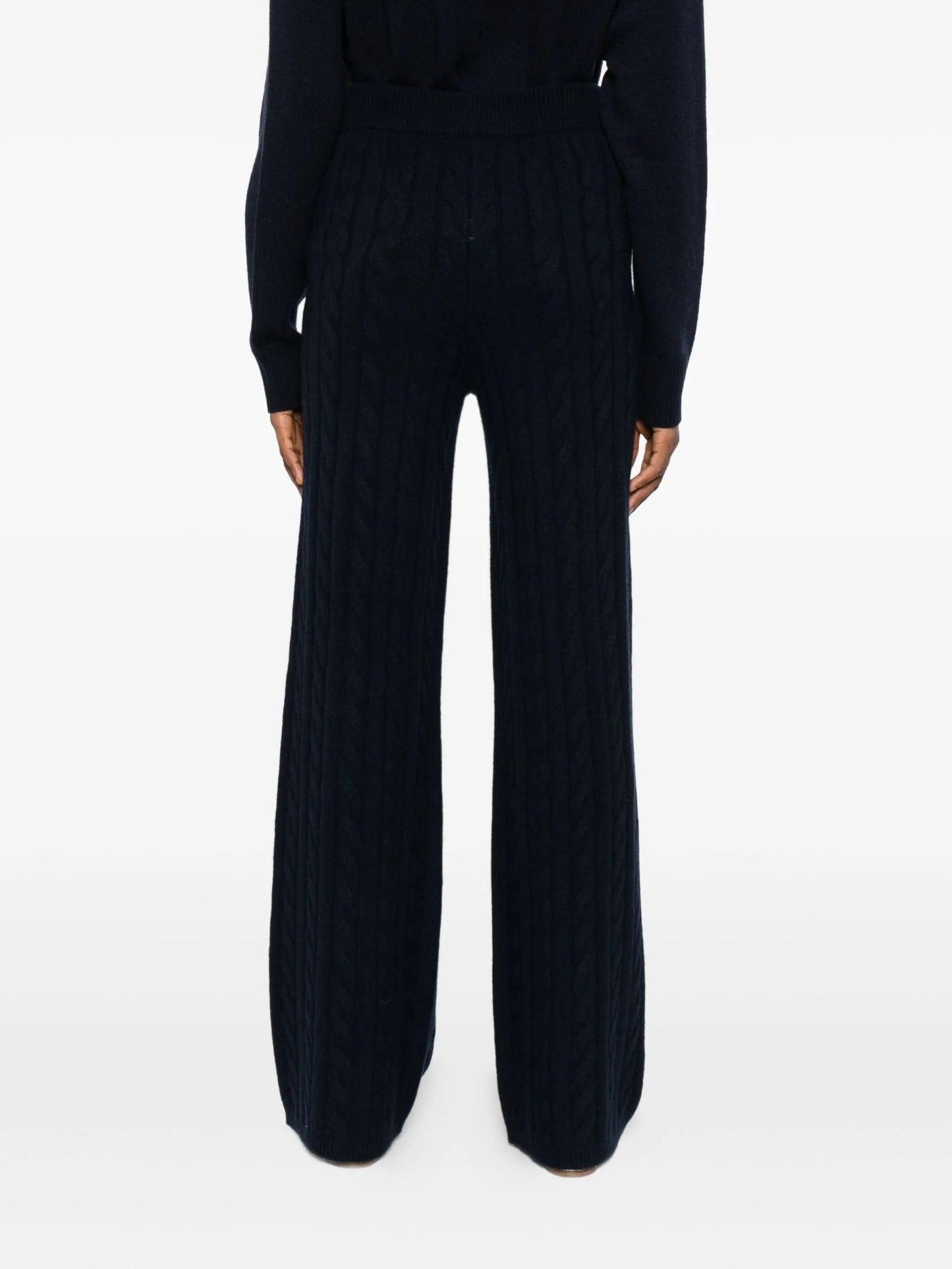Cable knit pant wide leg