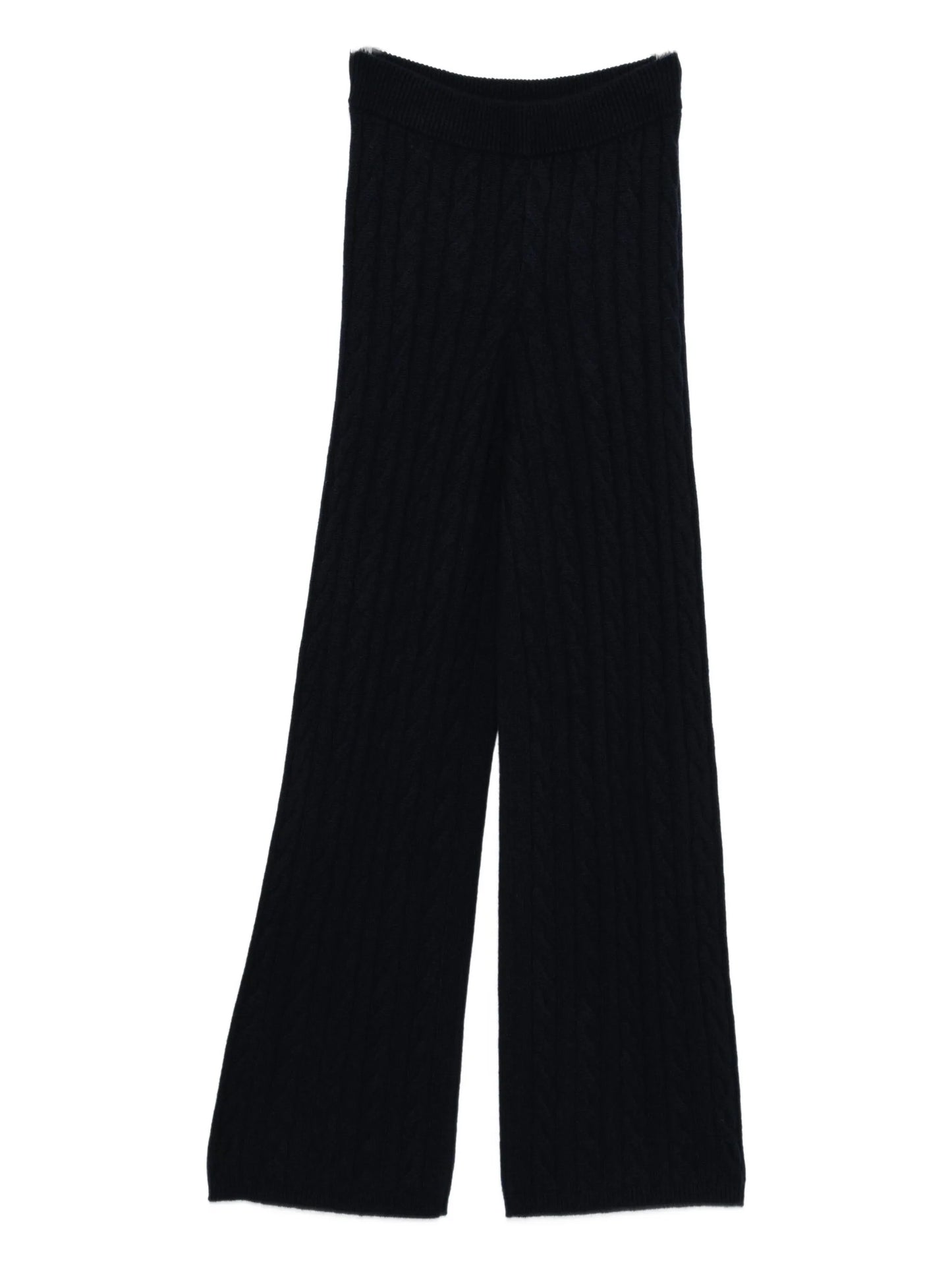 Cable knit pant wide leg