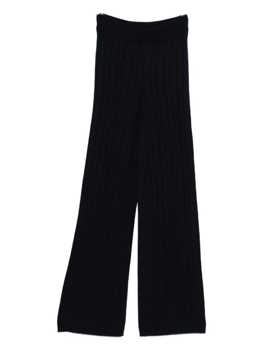 Cable knit pant wide leg