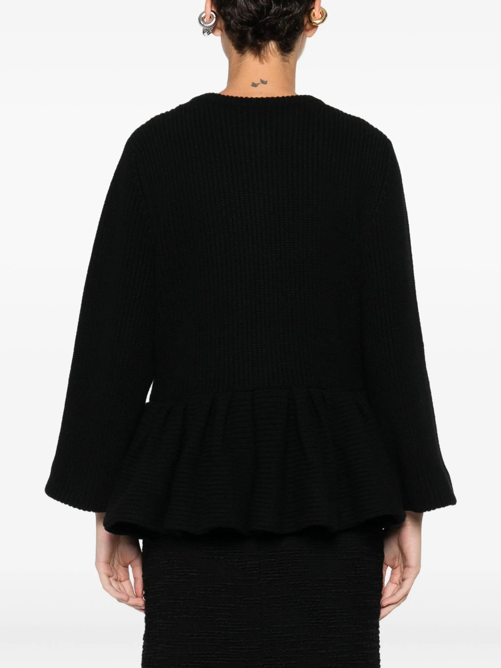 peplum cardigan