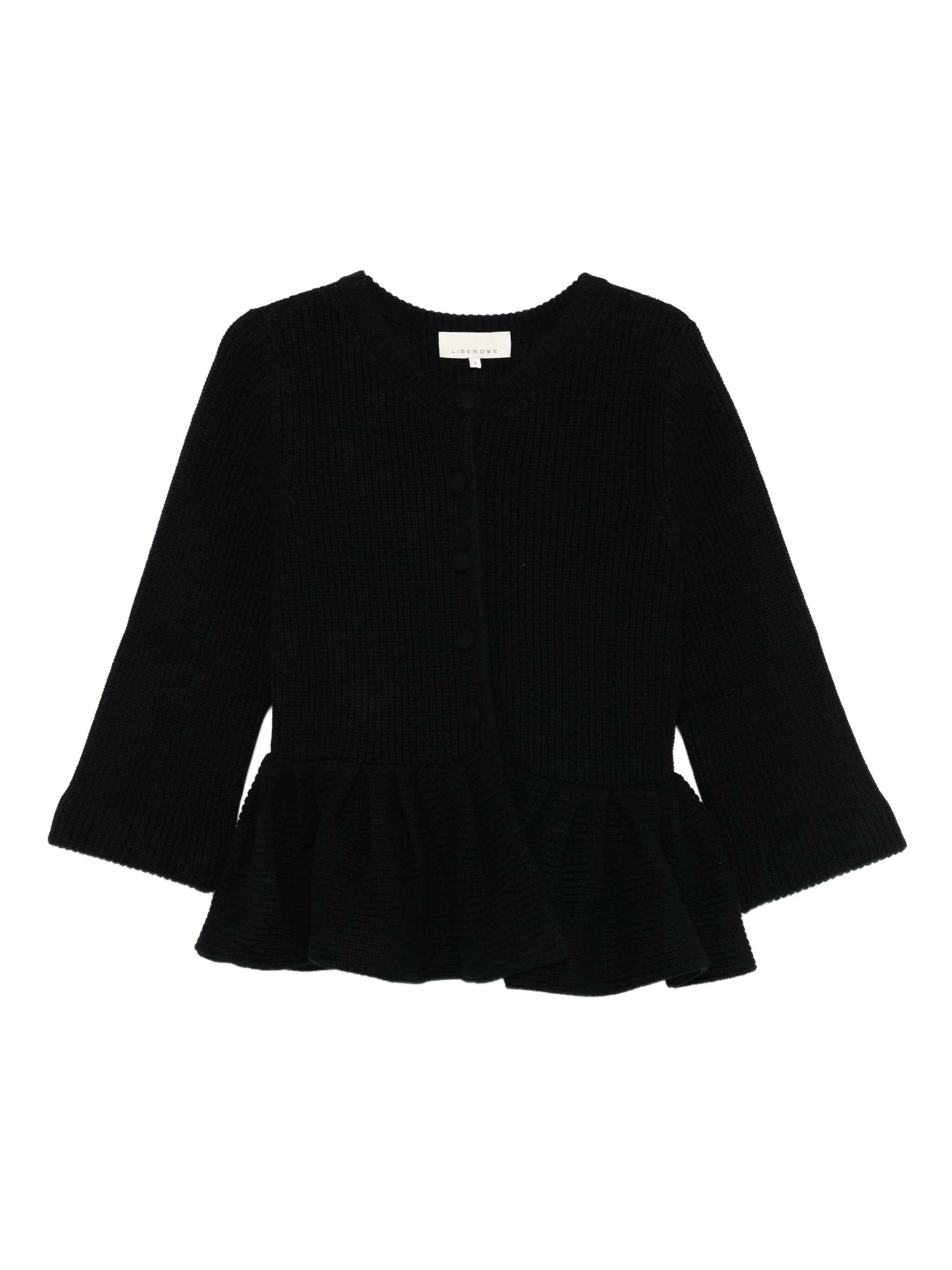 peplum cardigan