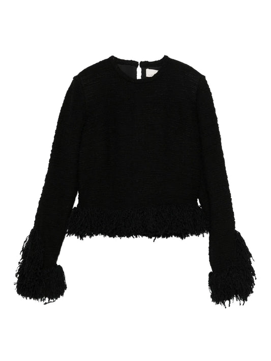 Lila fringed blouse