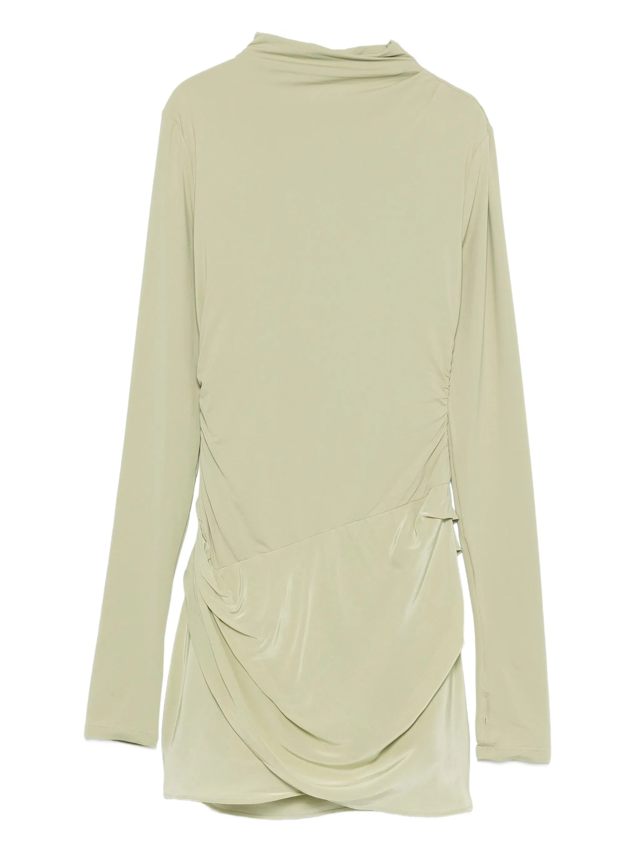 Milesi front-drape mini dress