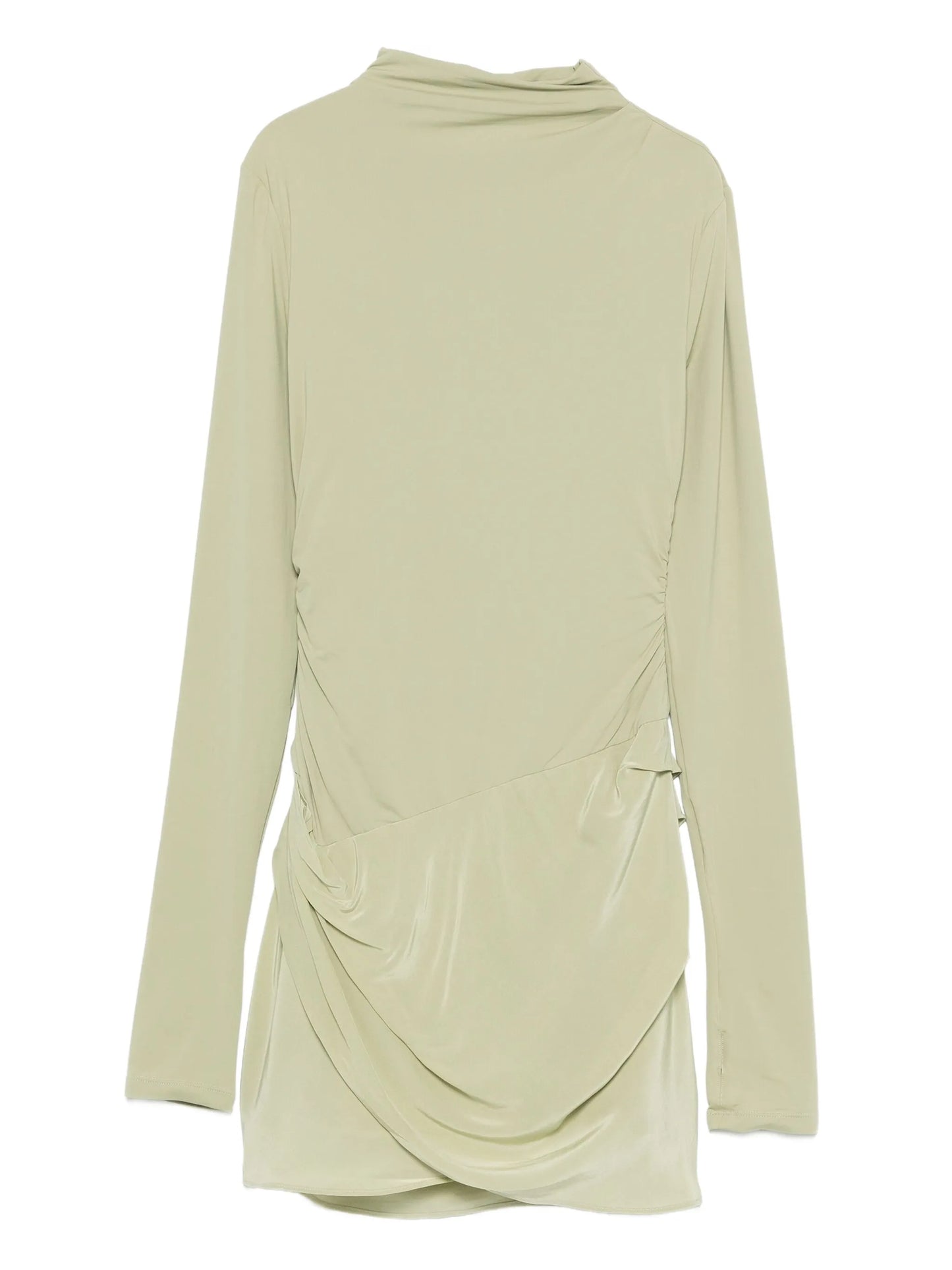 Milesi front-drape mini dress