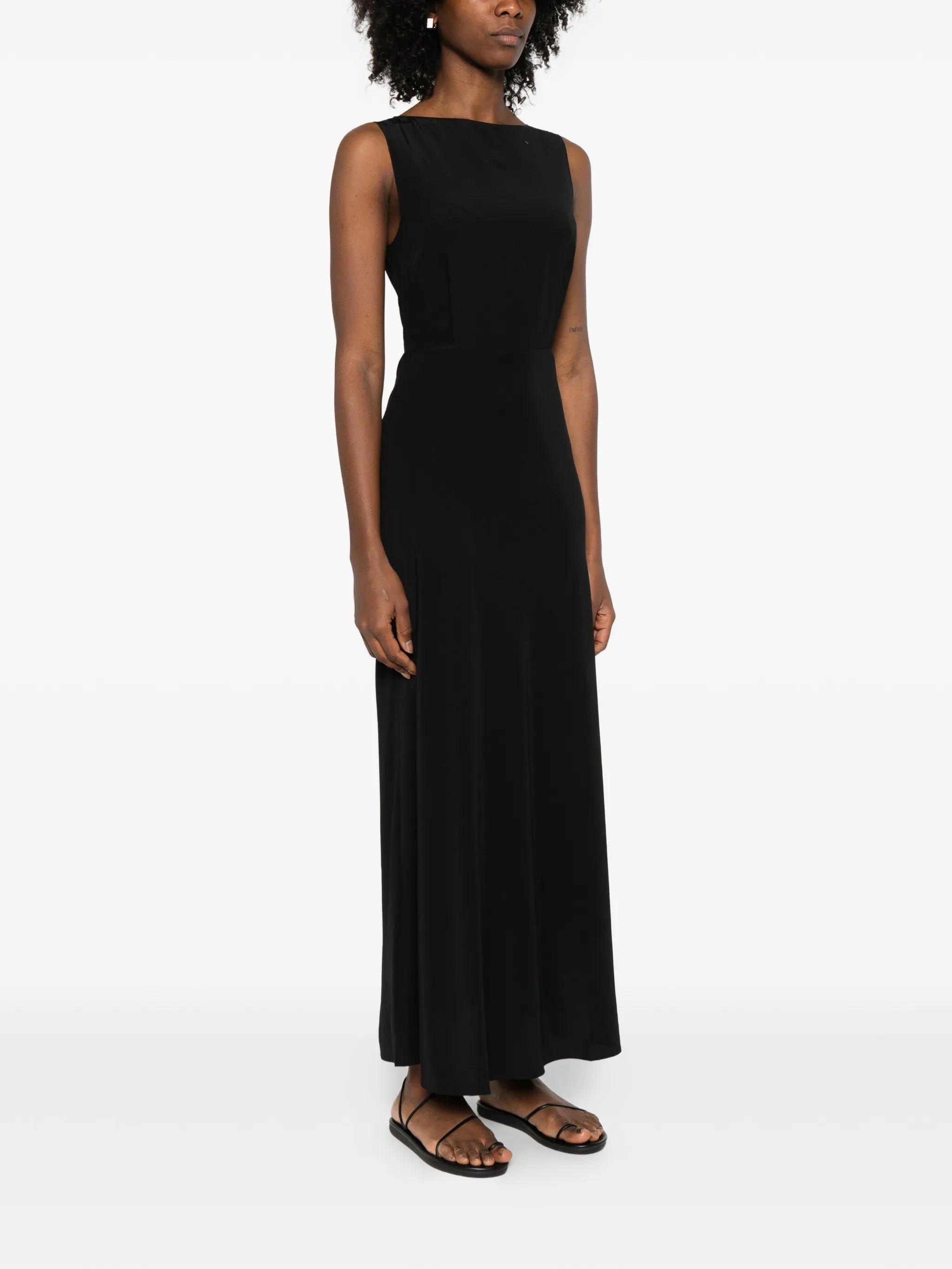 boat-neck maxi dress
