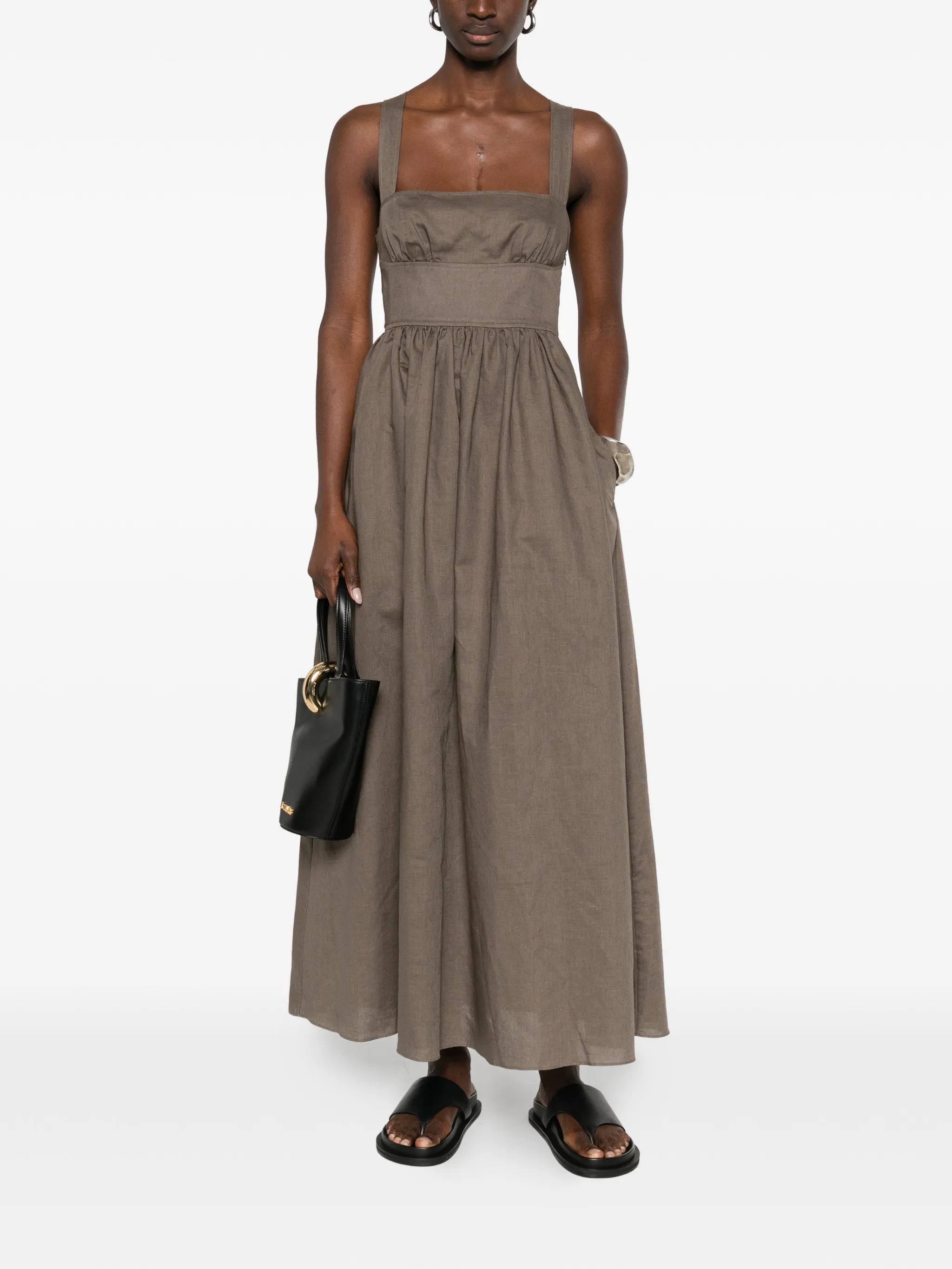 crossback maxi dress