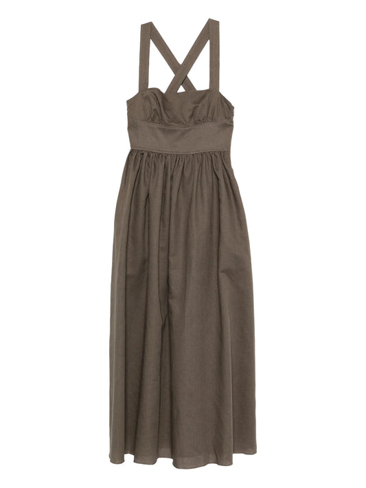 crossback maxi dress