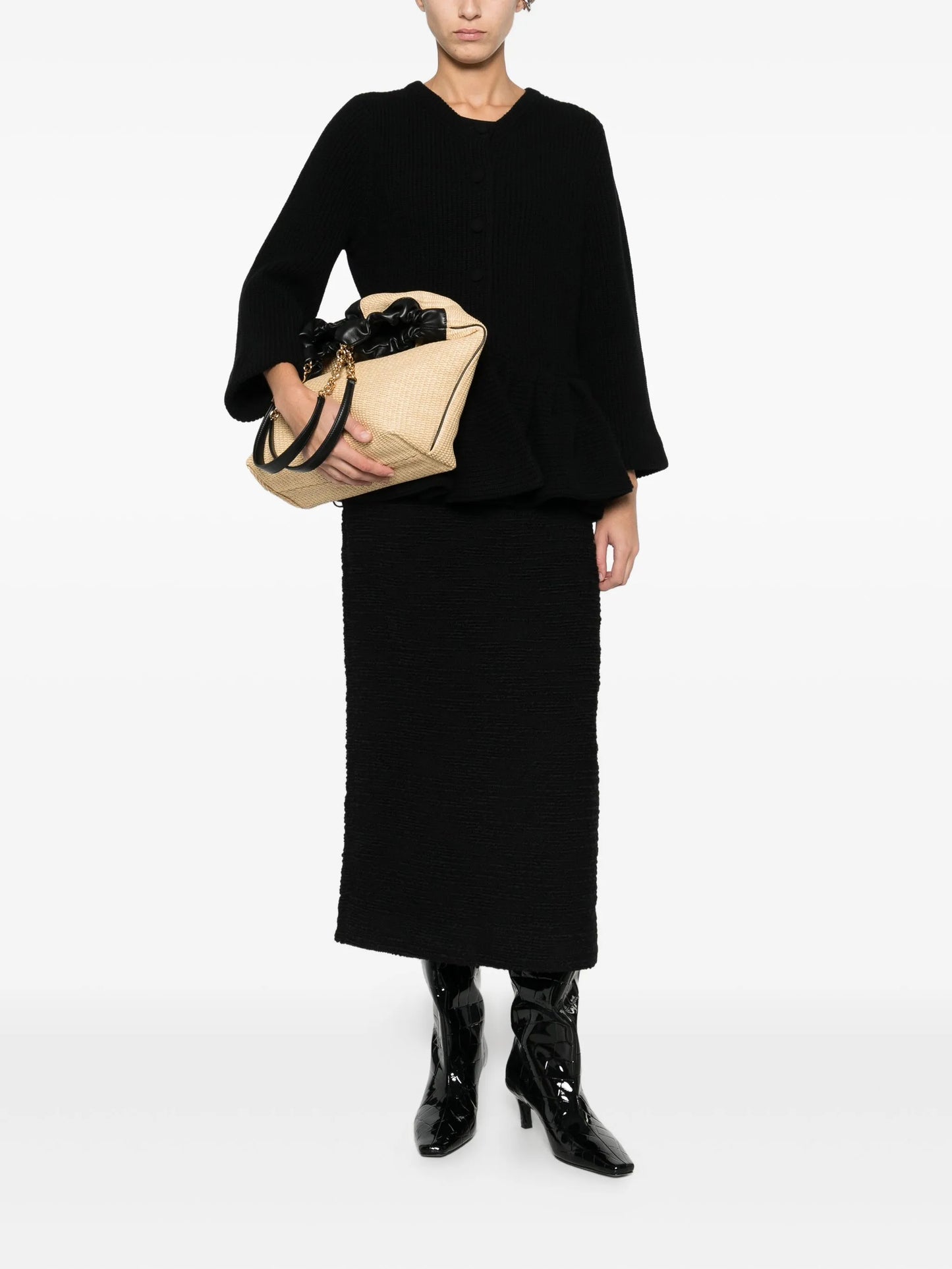 Valerie tweed midi skirt