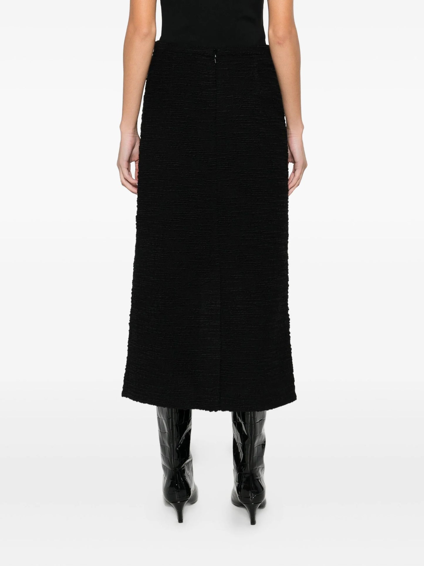 Valerie tweed midi skirt