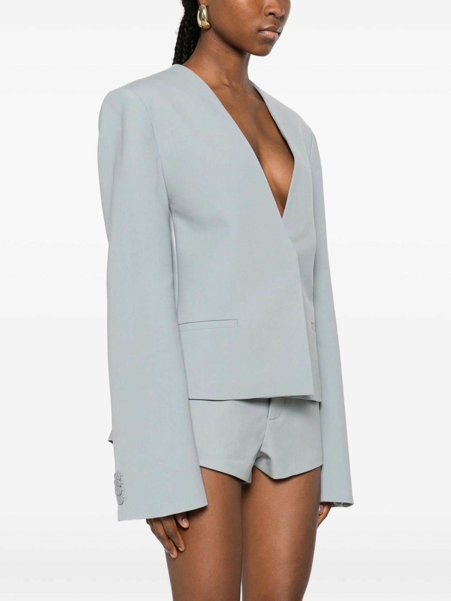 V-neck blazer