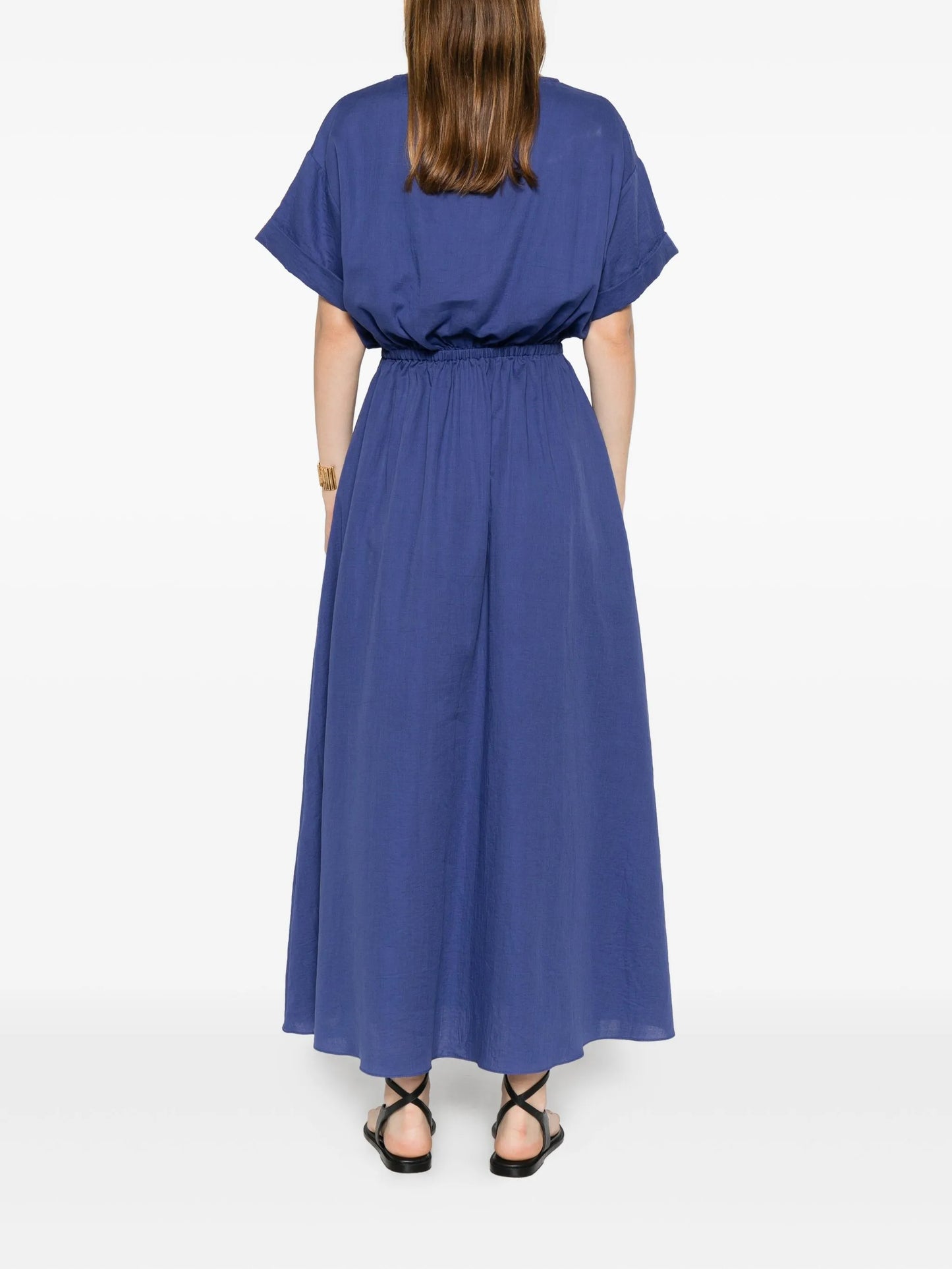 short-sleeve midi dress