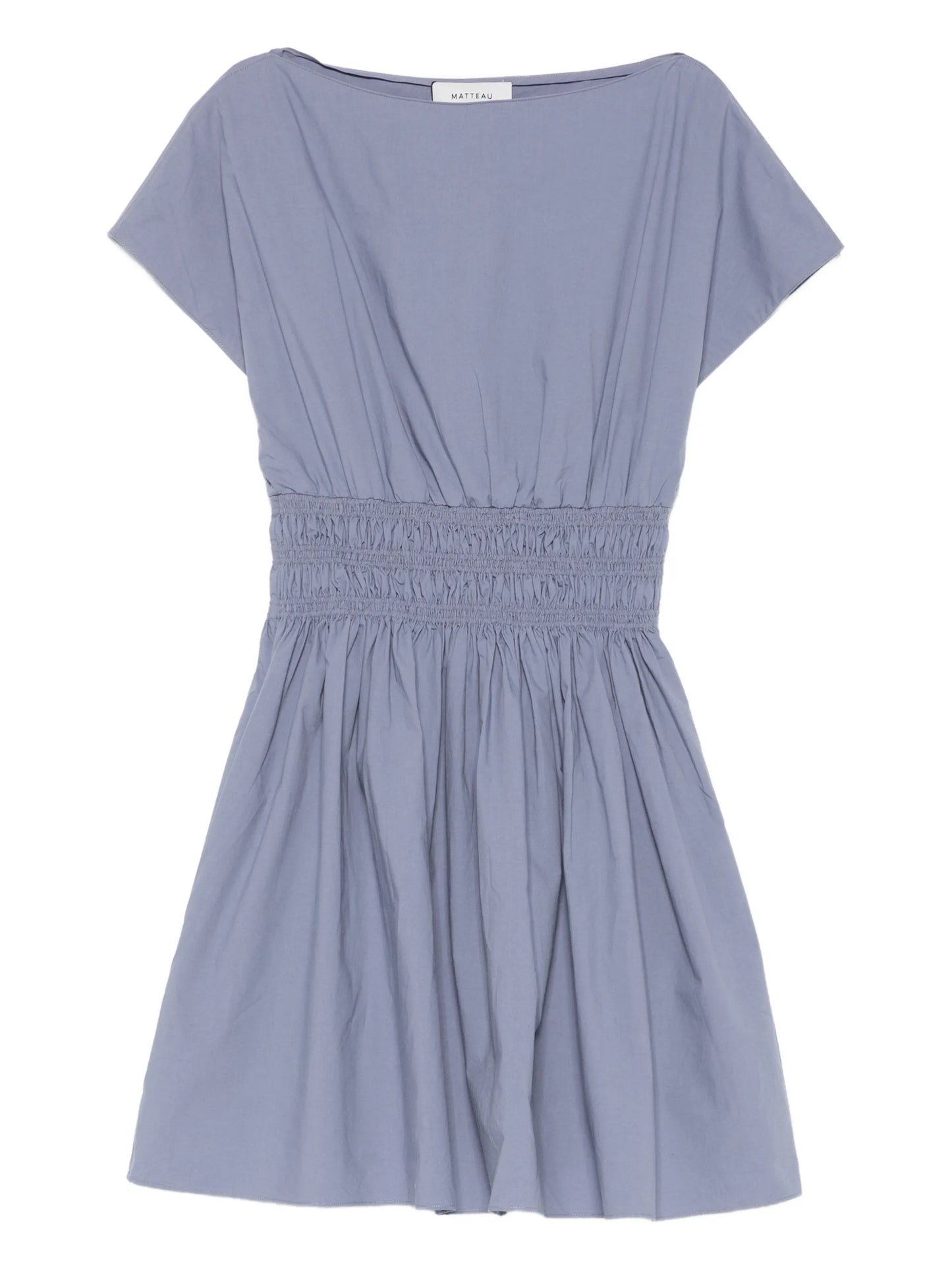 shirred waist mini dress