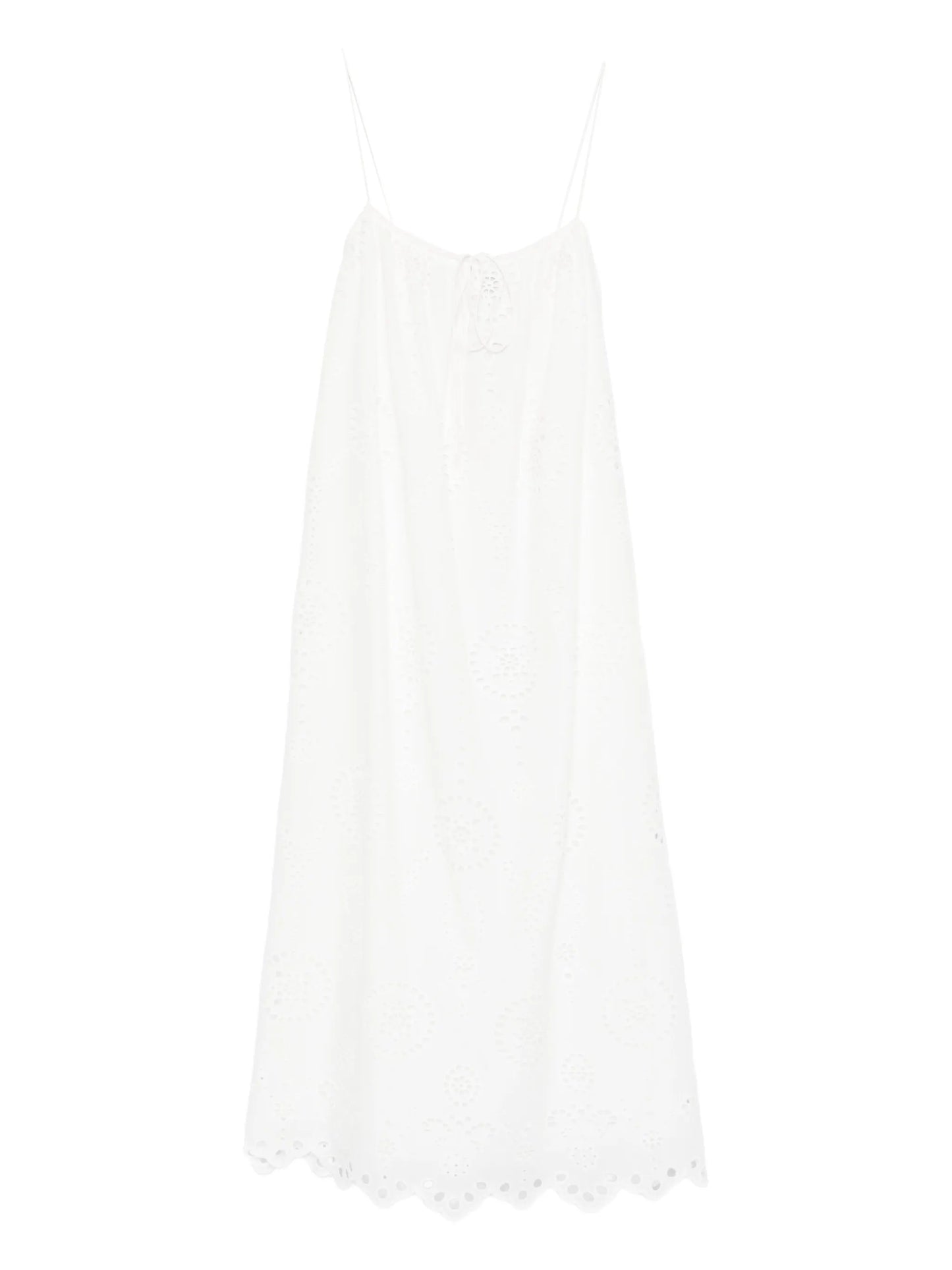 broderie-anglaise midi dress