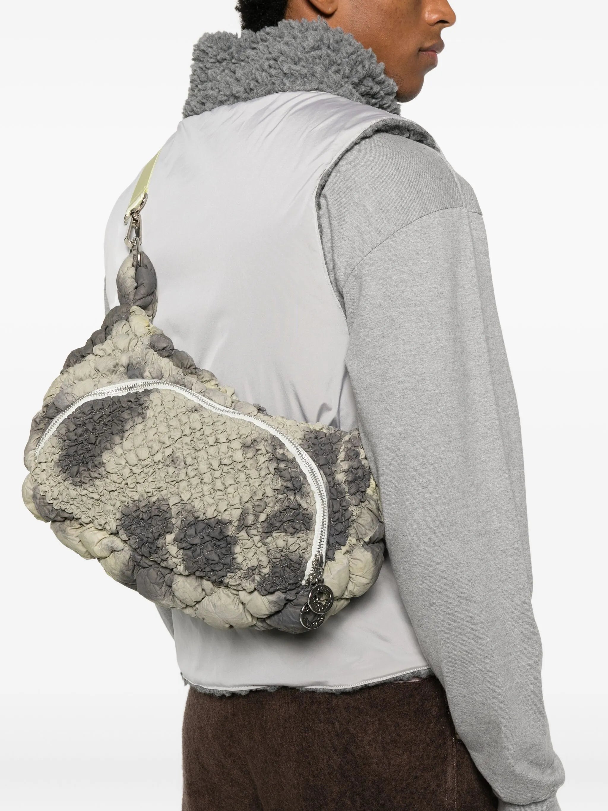 quilted messenger bag