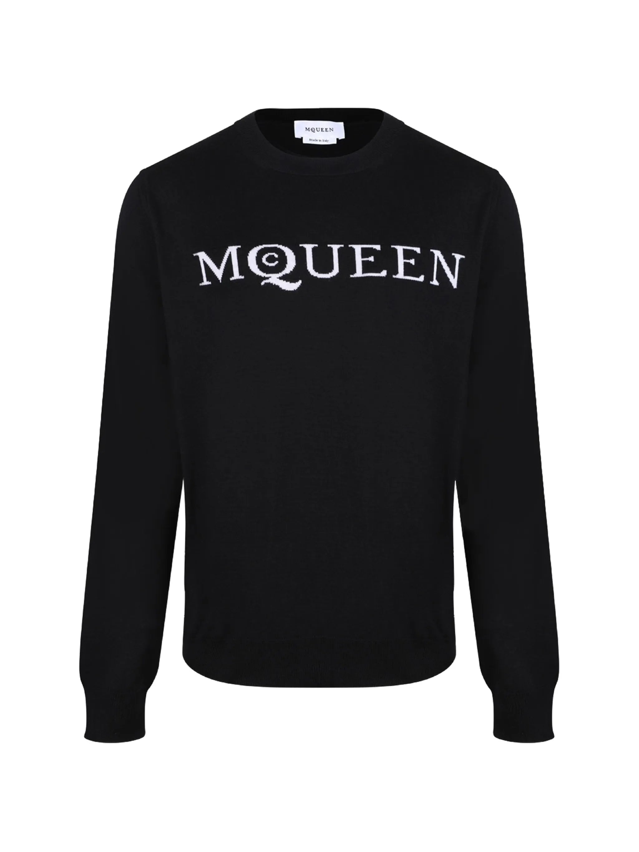intarsia-logo sweater