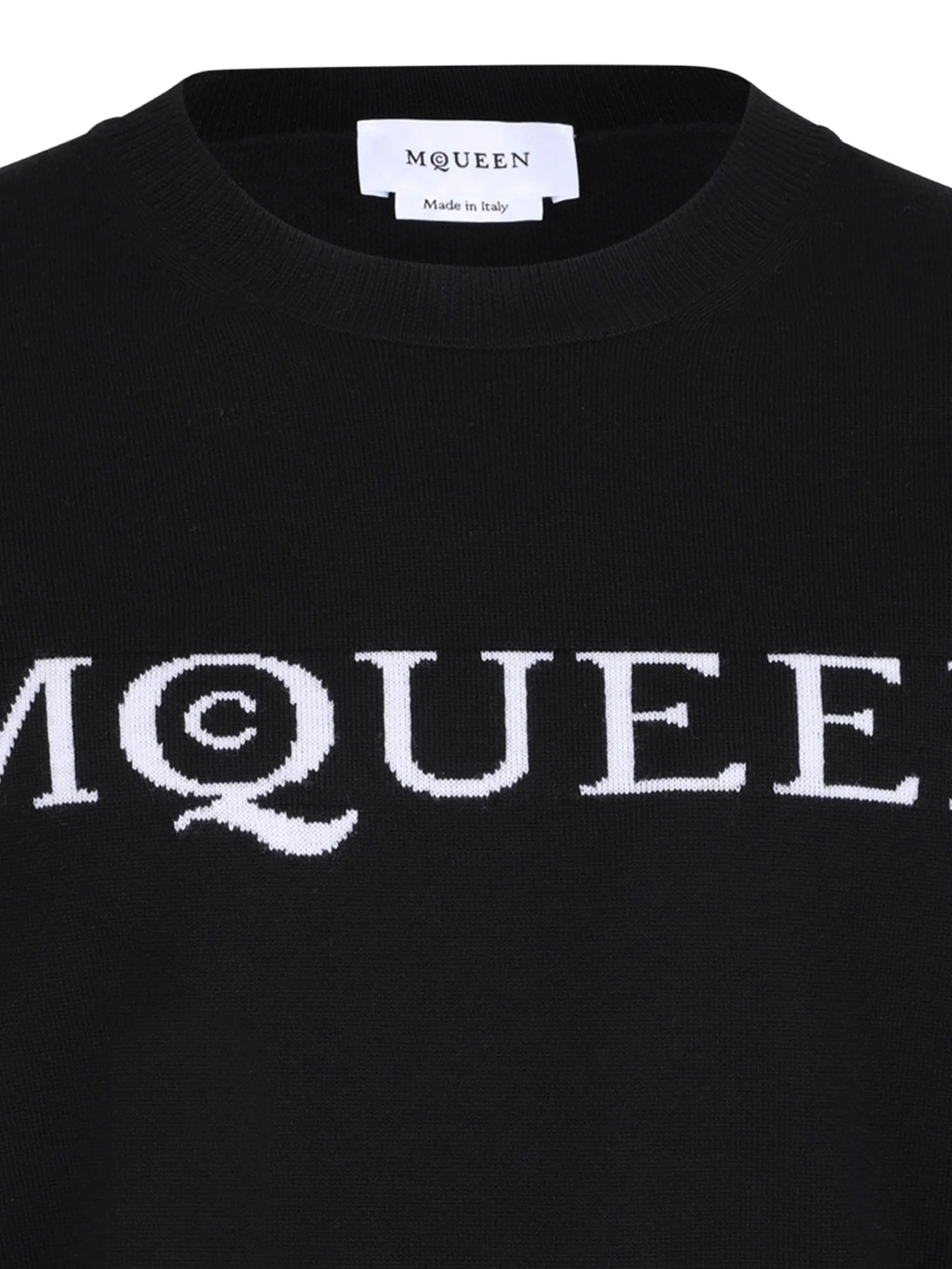 intarsia-logo sweater