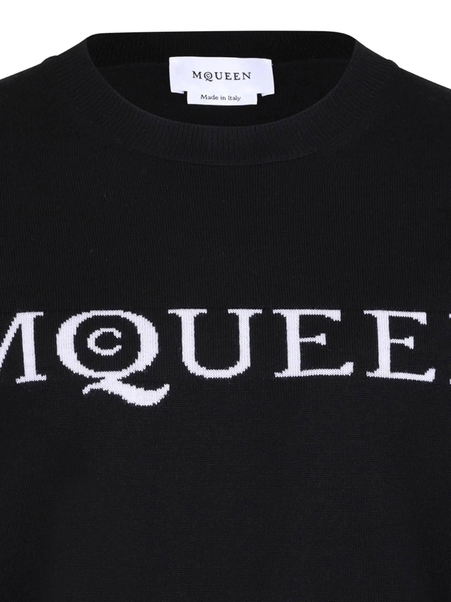 intarsia-logo sweater