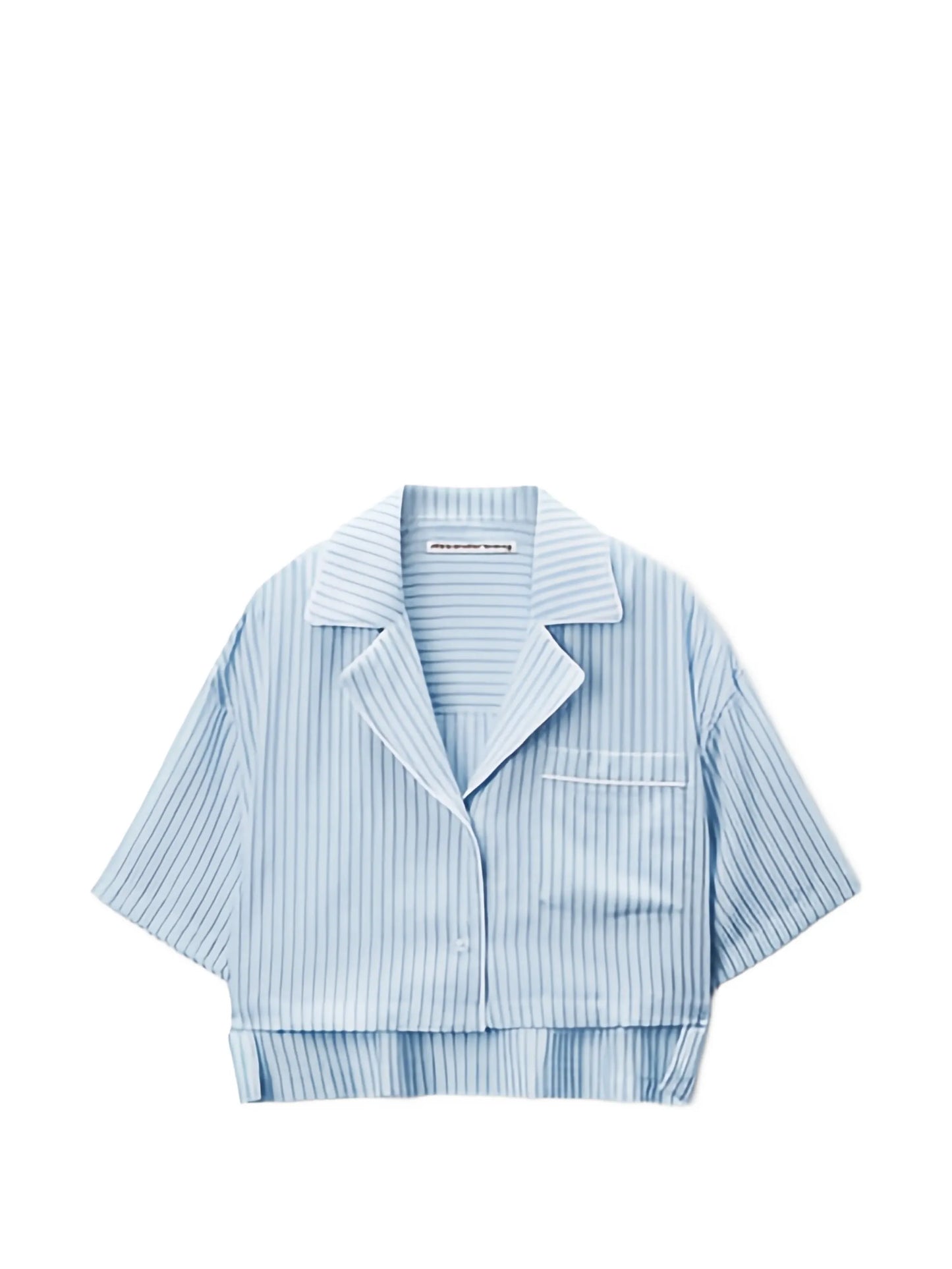 striped short-sleeve shirt