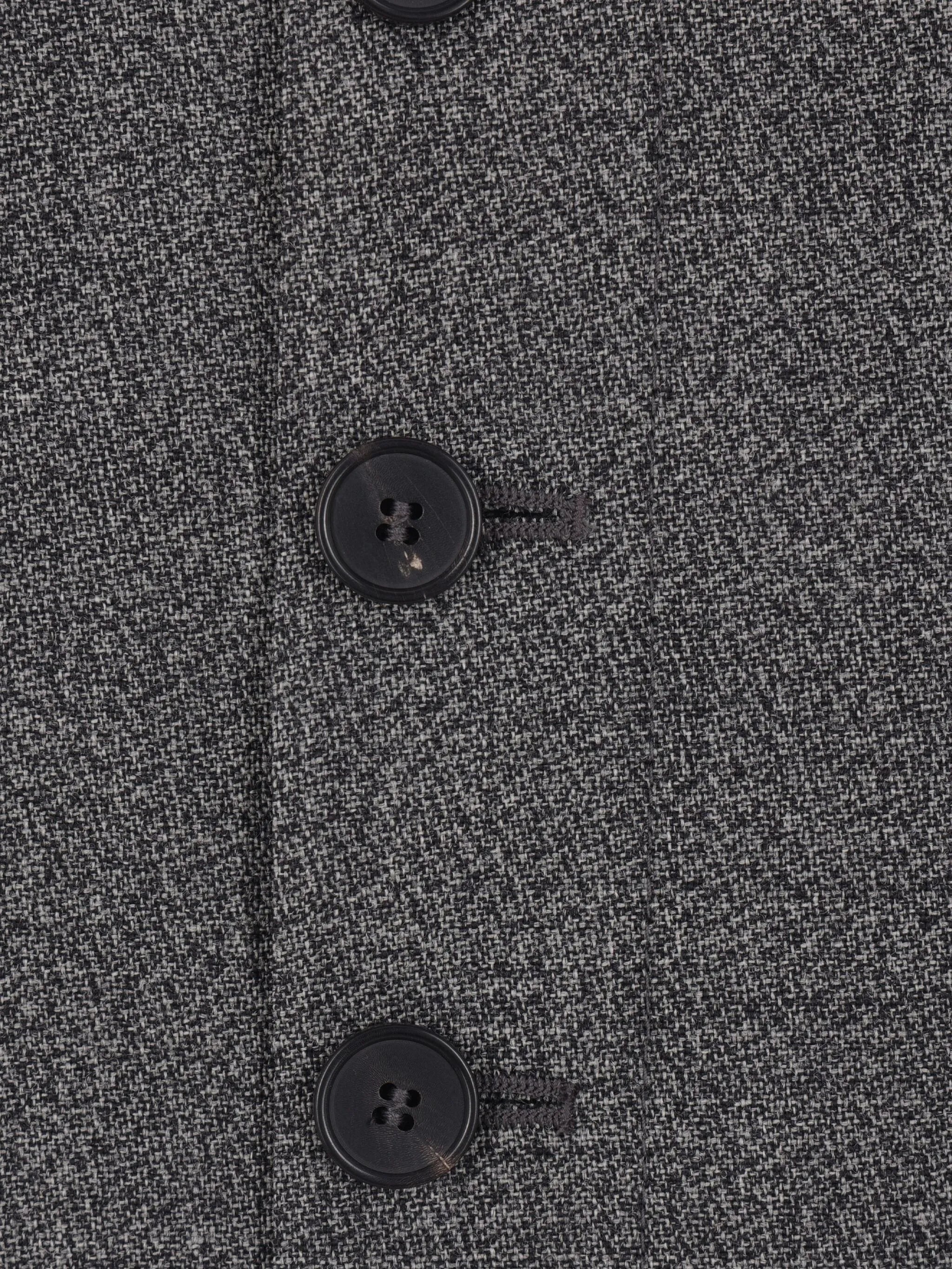 button-front wool skirt