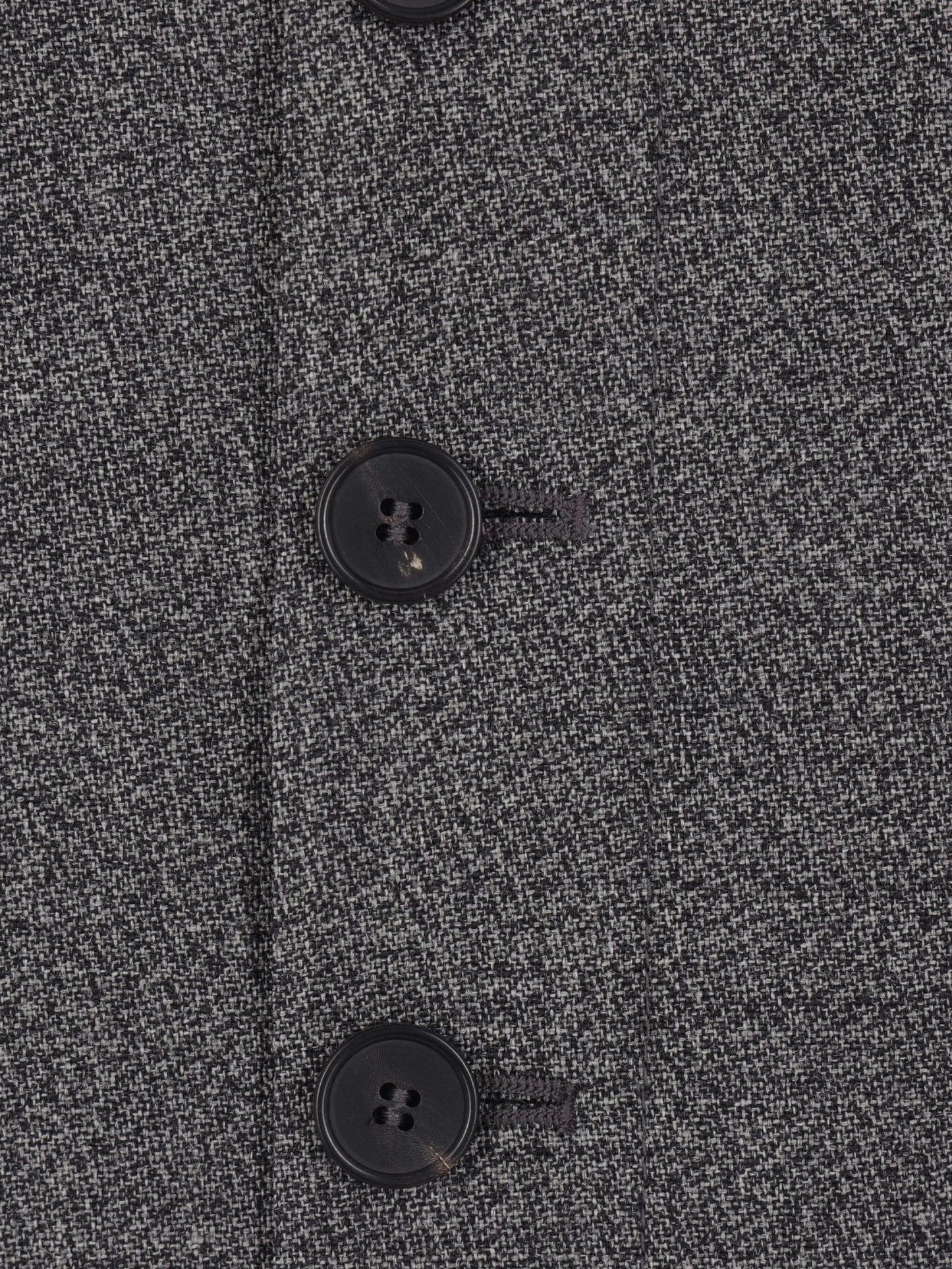 button-front wool skirt