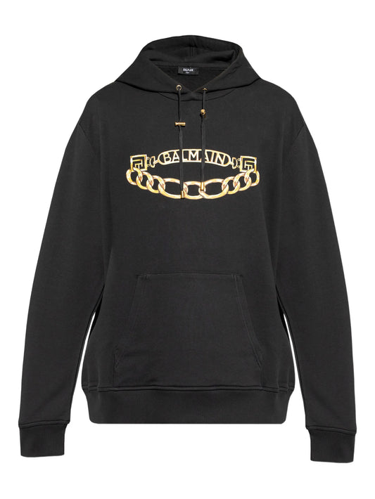 logo-print hoodie