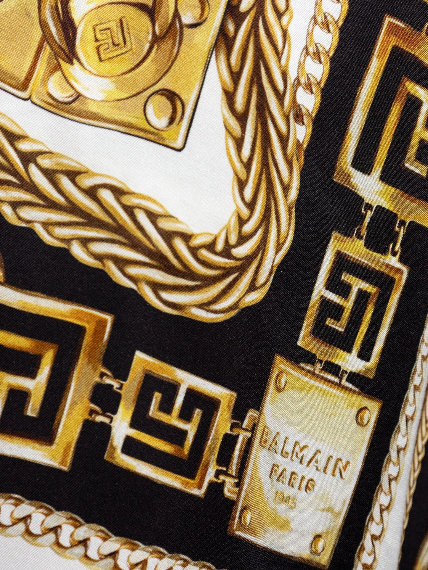 chain-print shorts