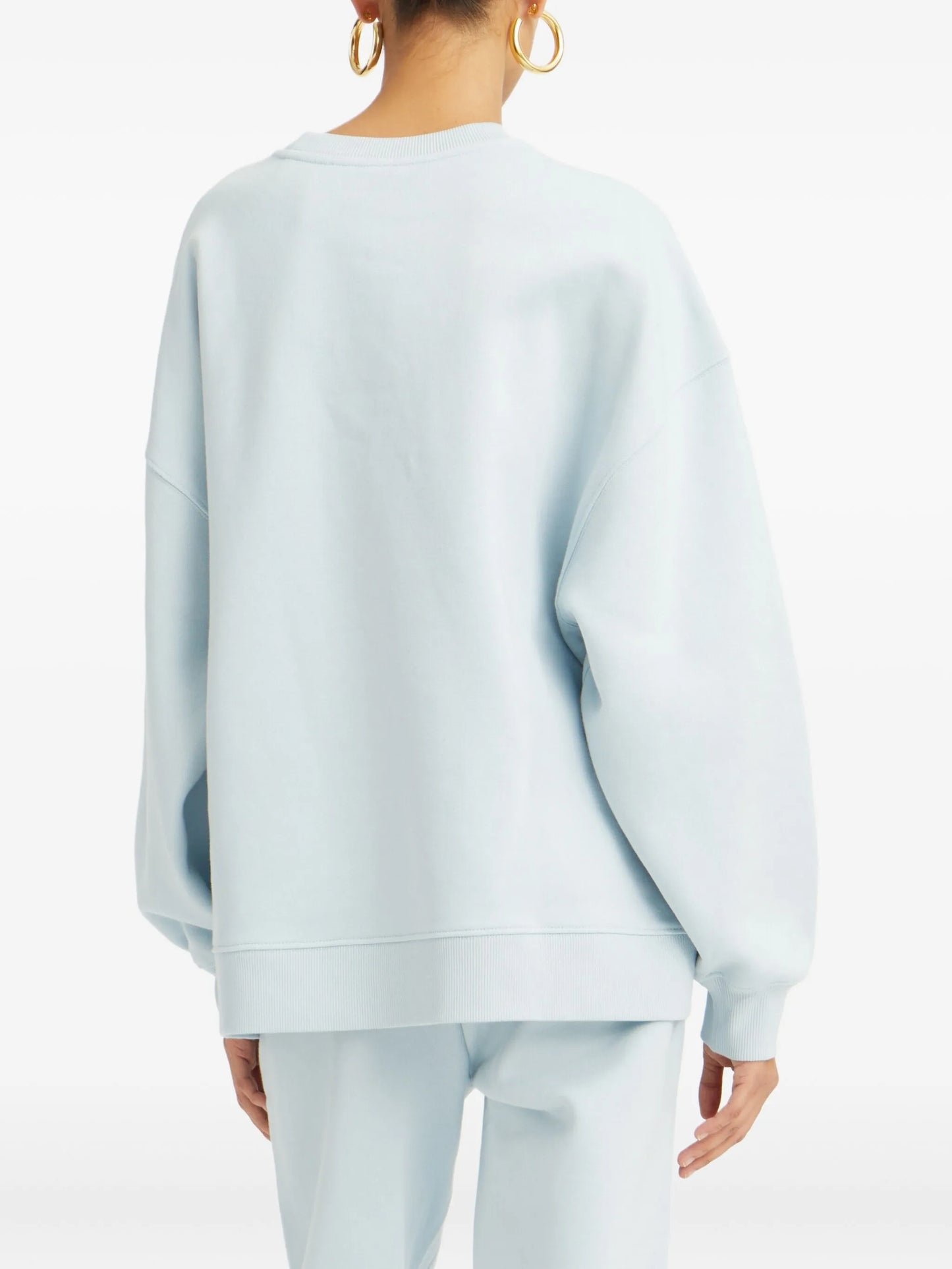 embroidered-logo sweatshirt