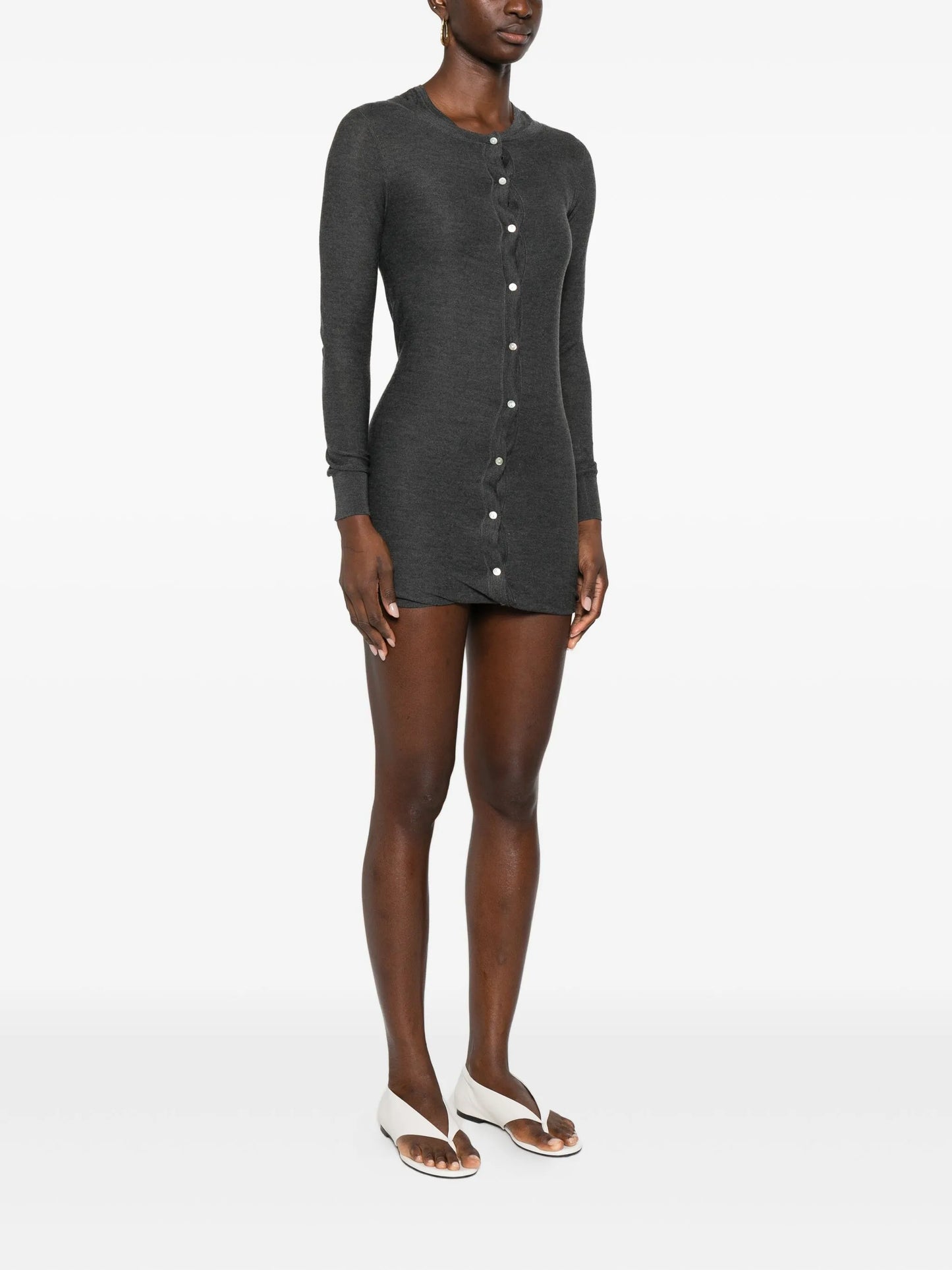 Eira buttoned mini dress