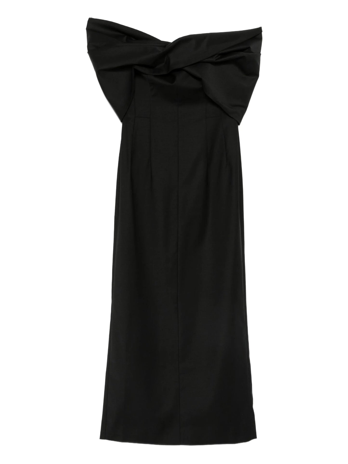 Perrine bow-detail midi dress