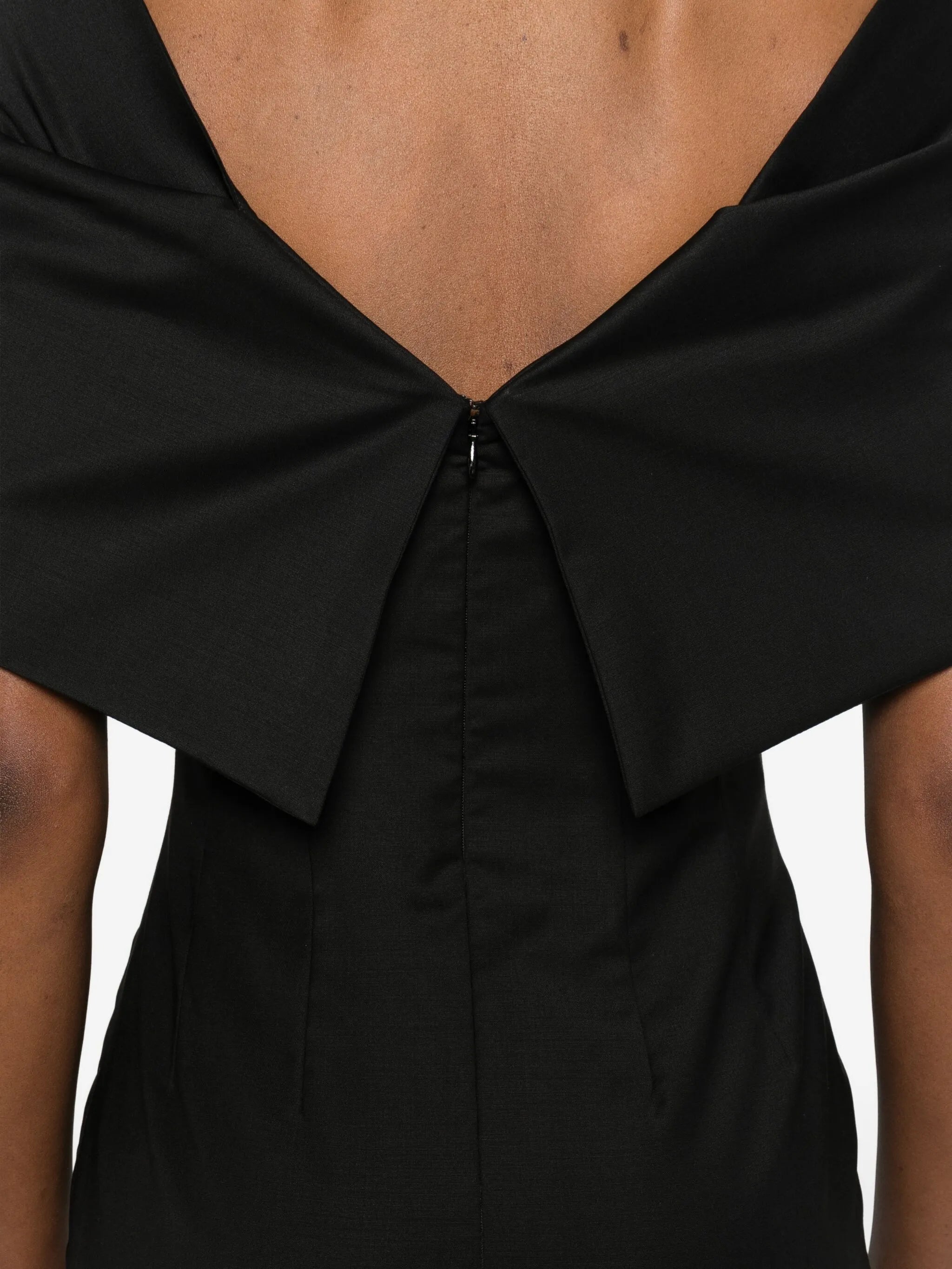 Perrine bow-detail midi dress