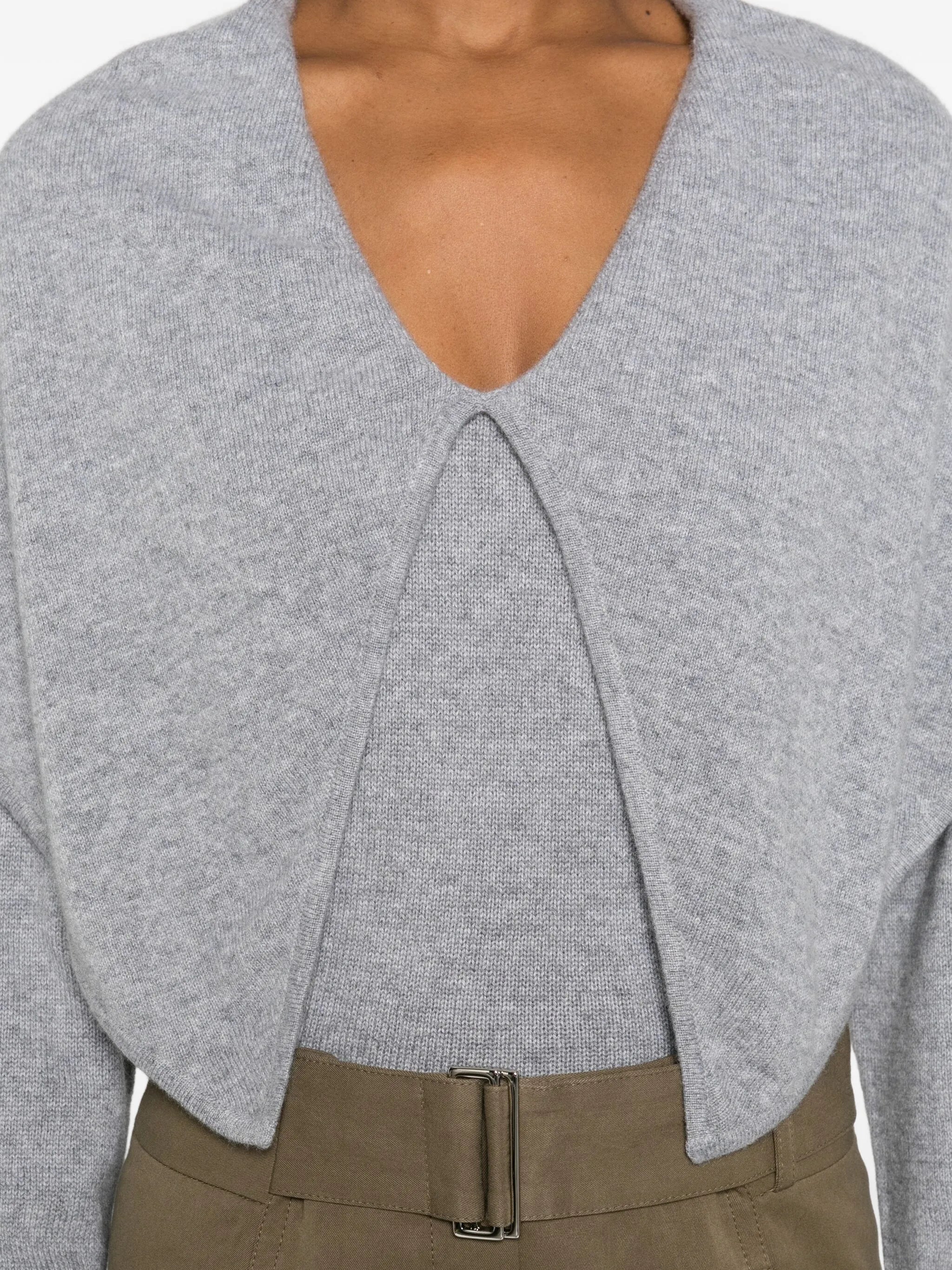 Malia wide-collar jumper