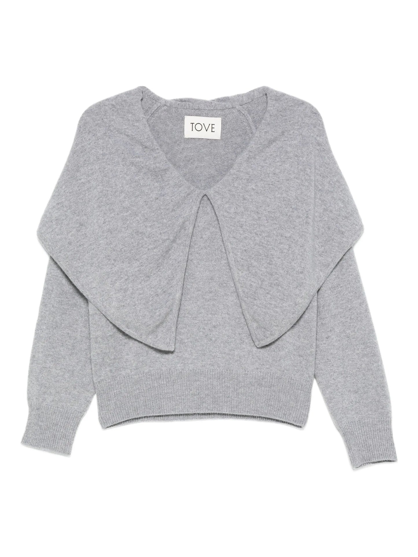Malia wide-collar jumper