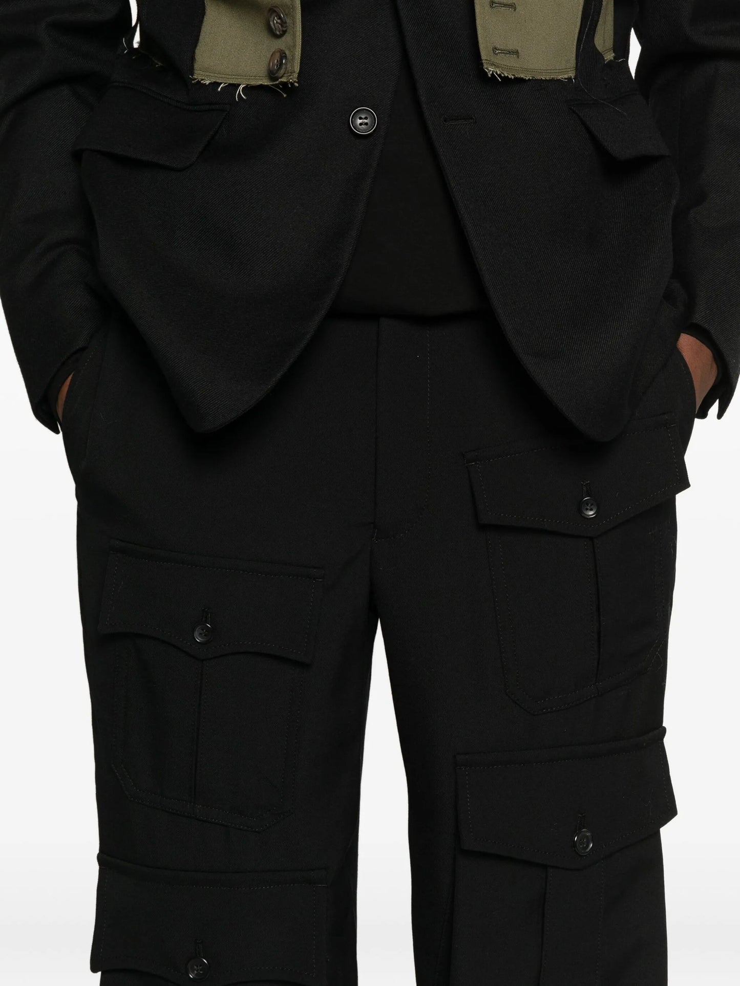 gabardine cargo pants