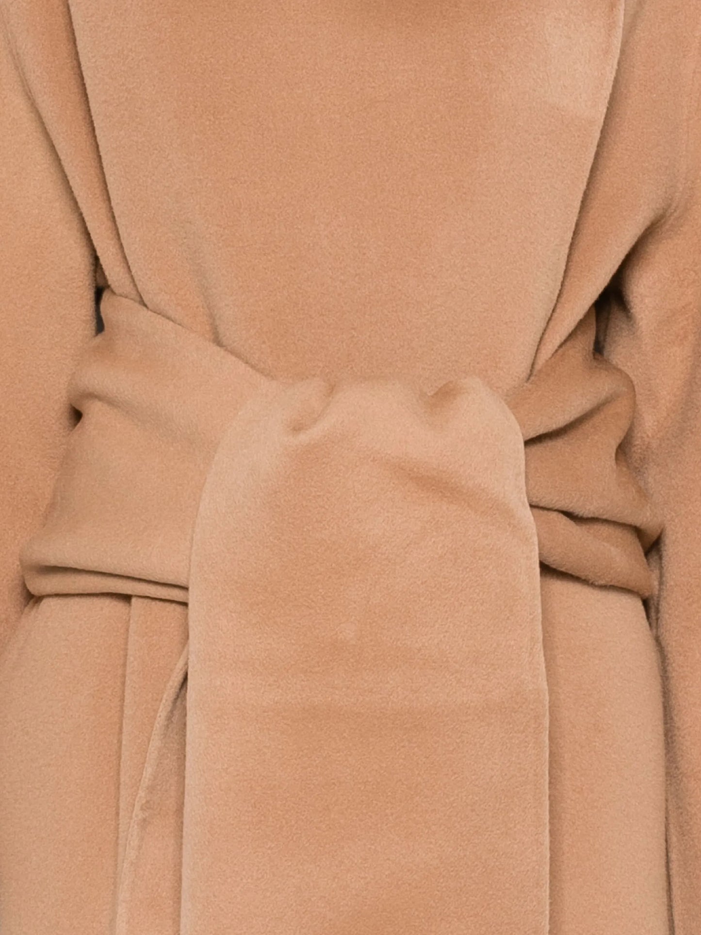 belted felted coat