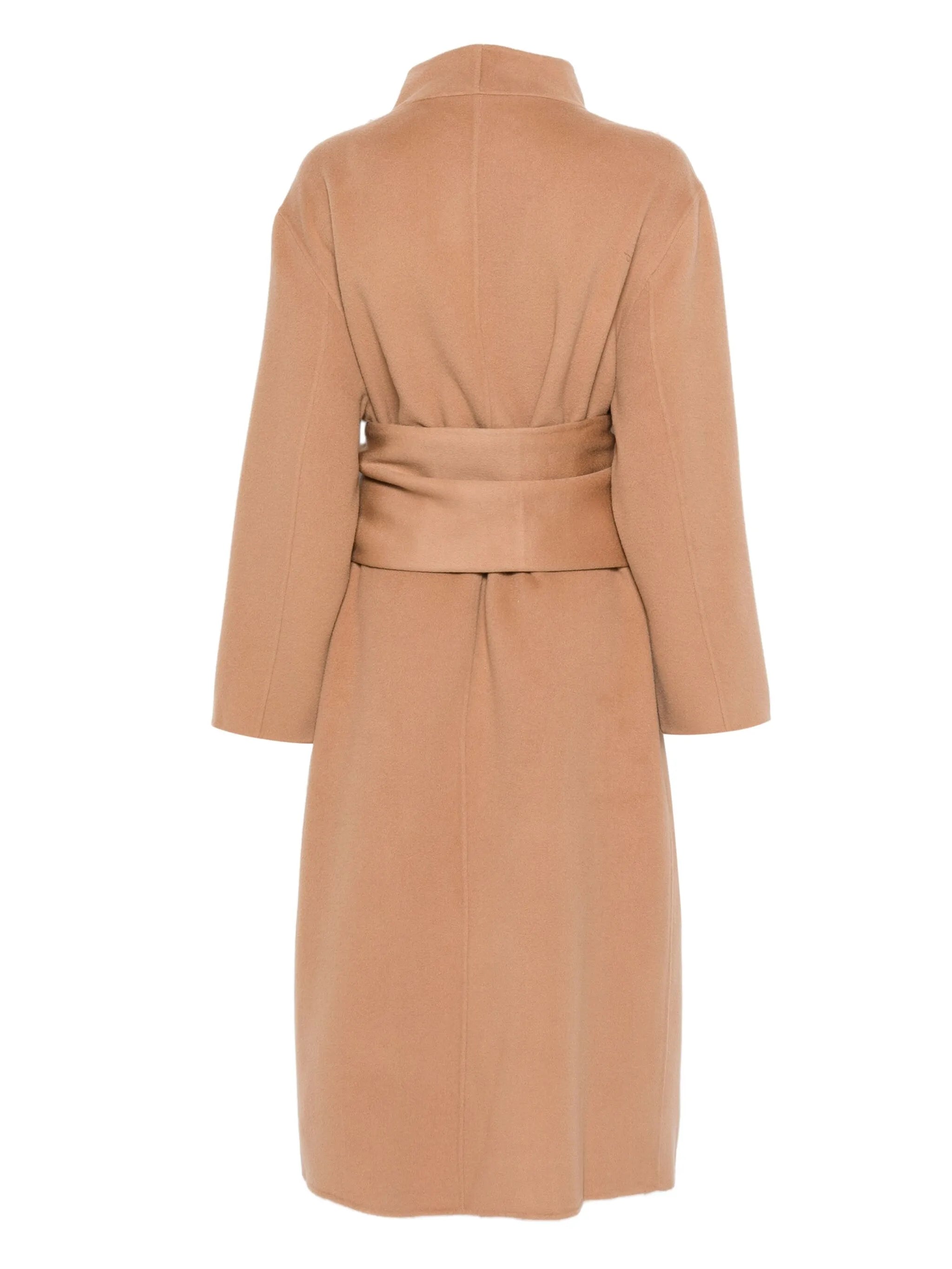 belted felted coat