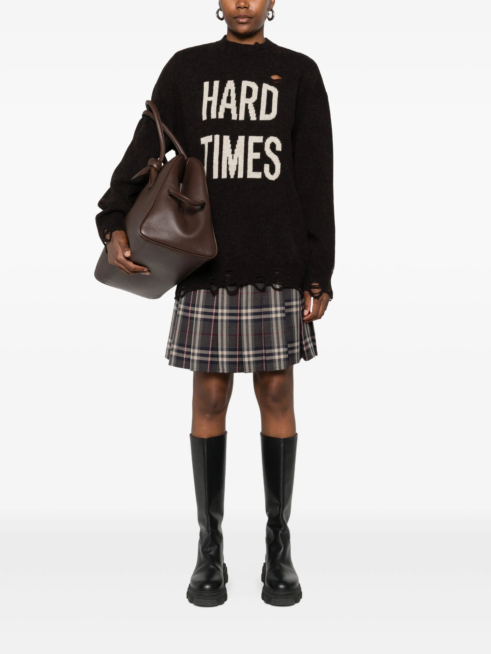 wool mini skirt