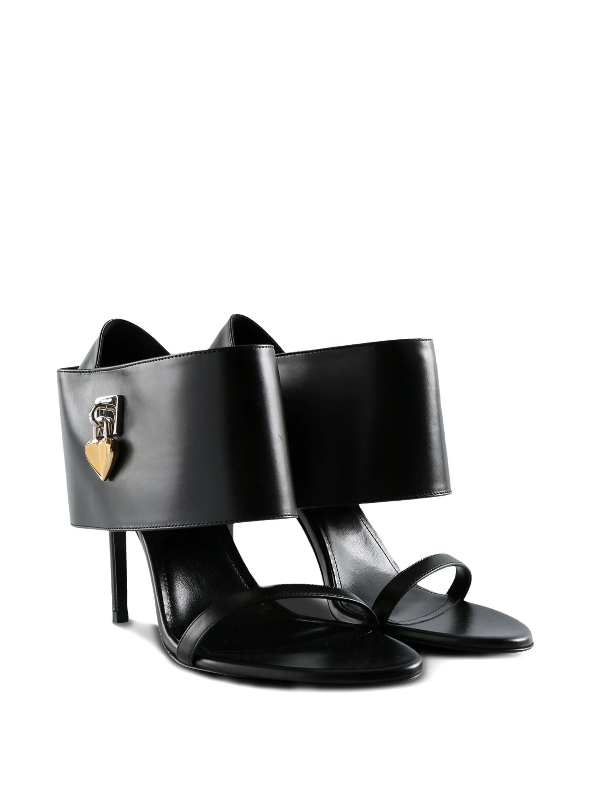 leather heeled sandals