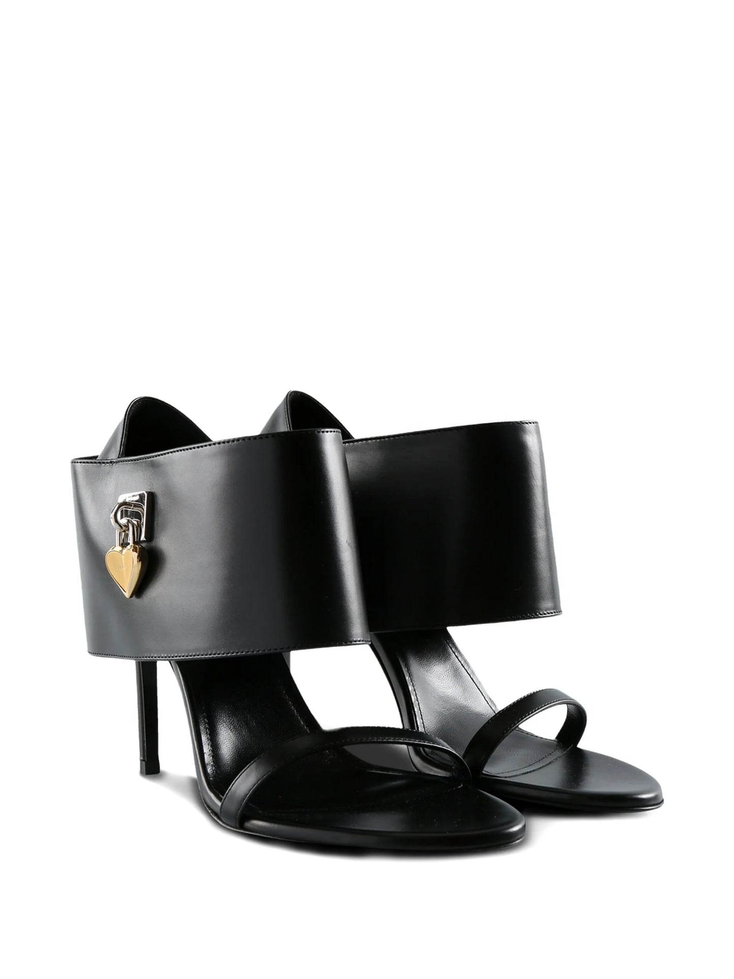 leather heeled sandals