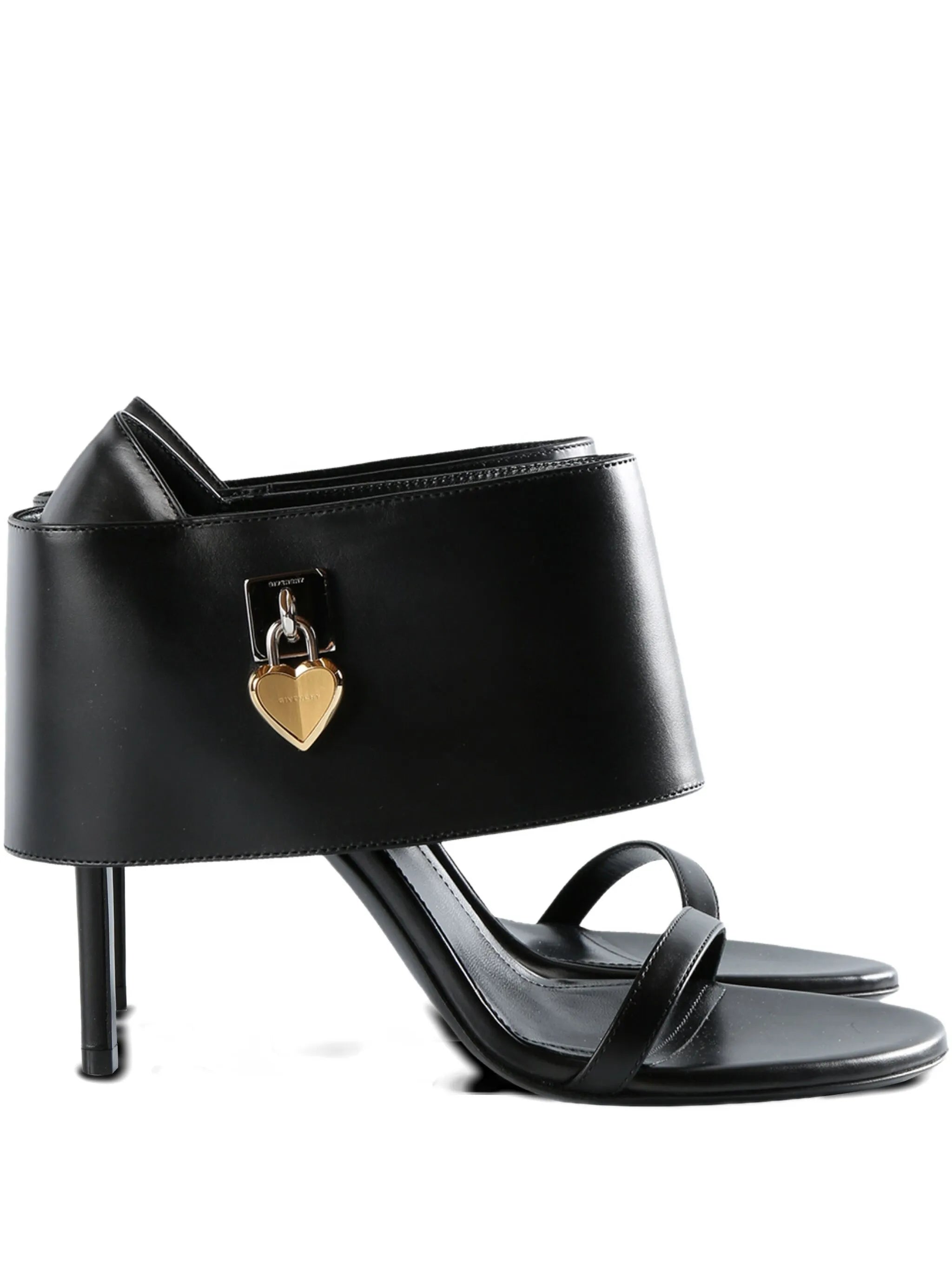 leather heeled sandals