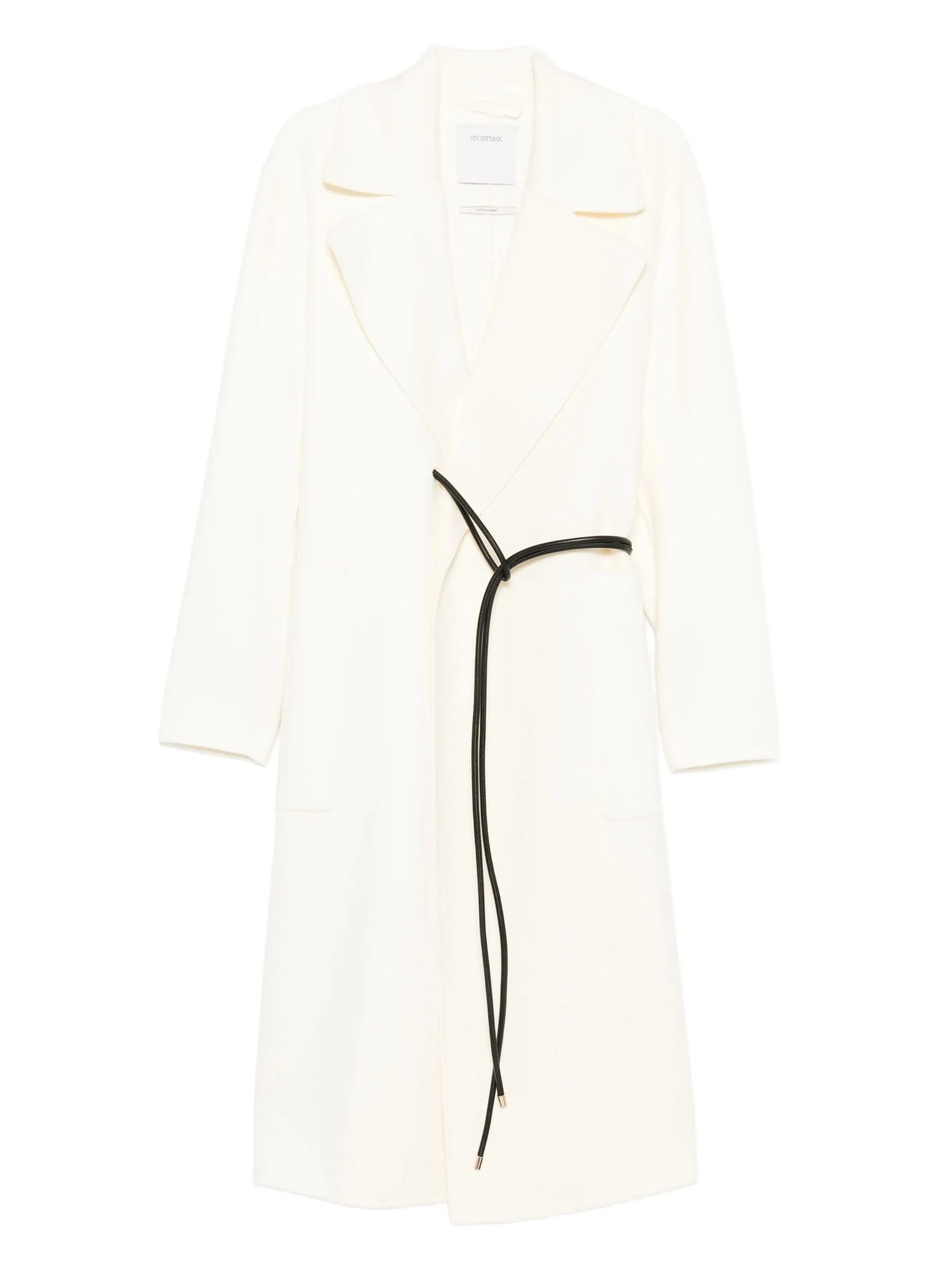 knotted-tie fastening coat