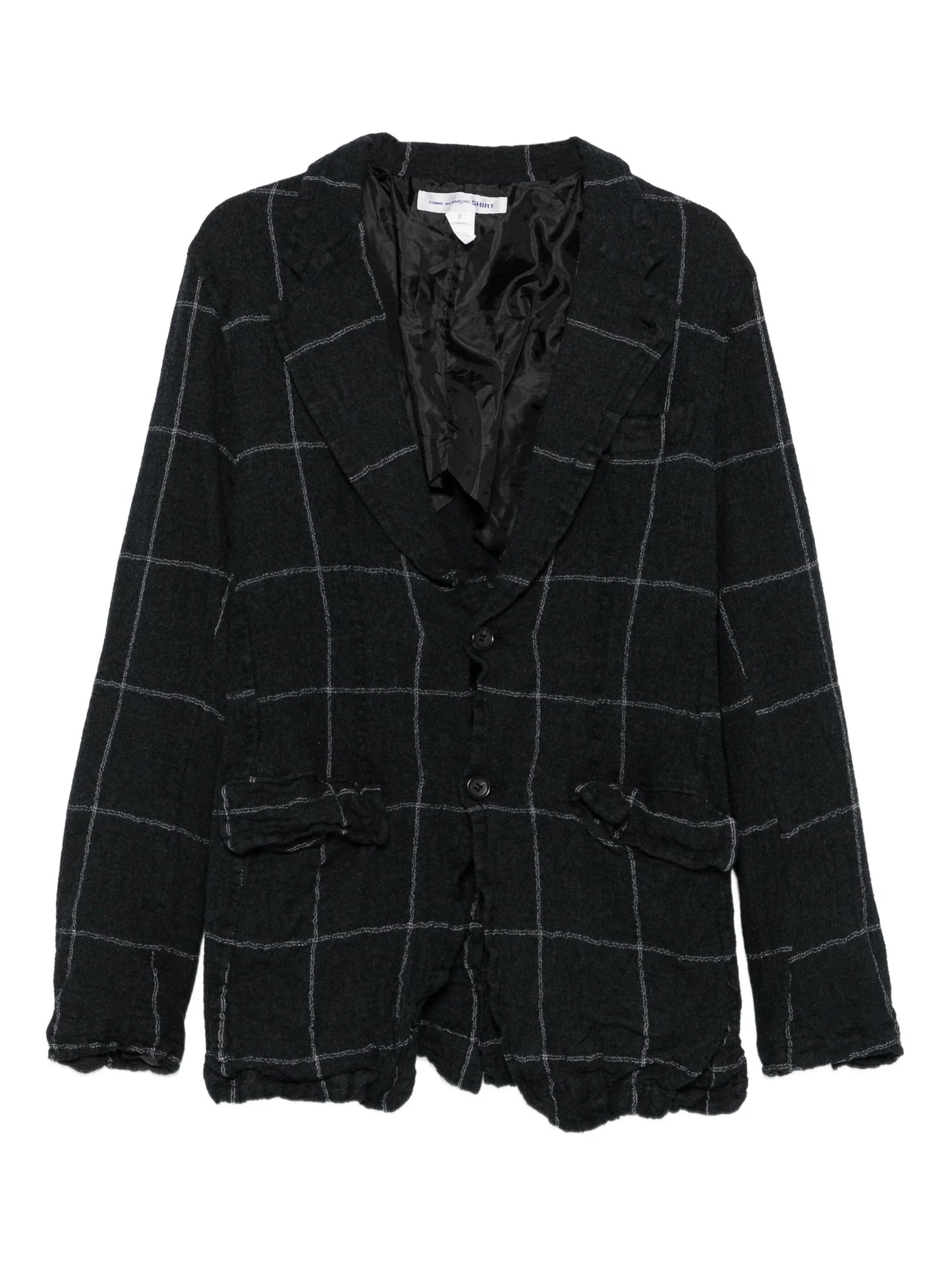 checked blazer