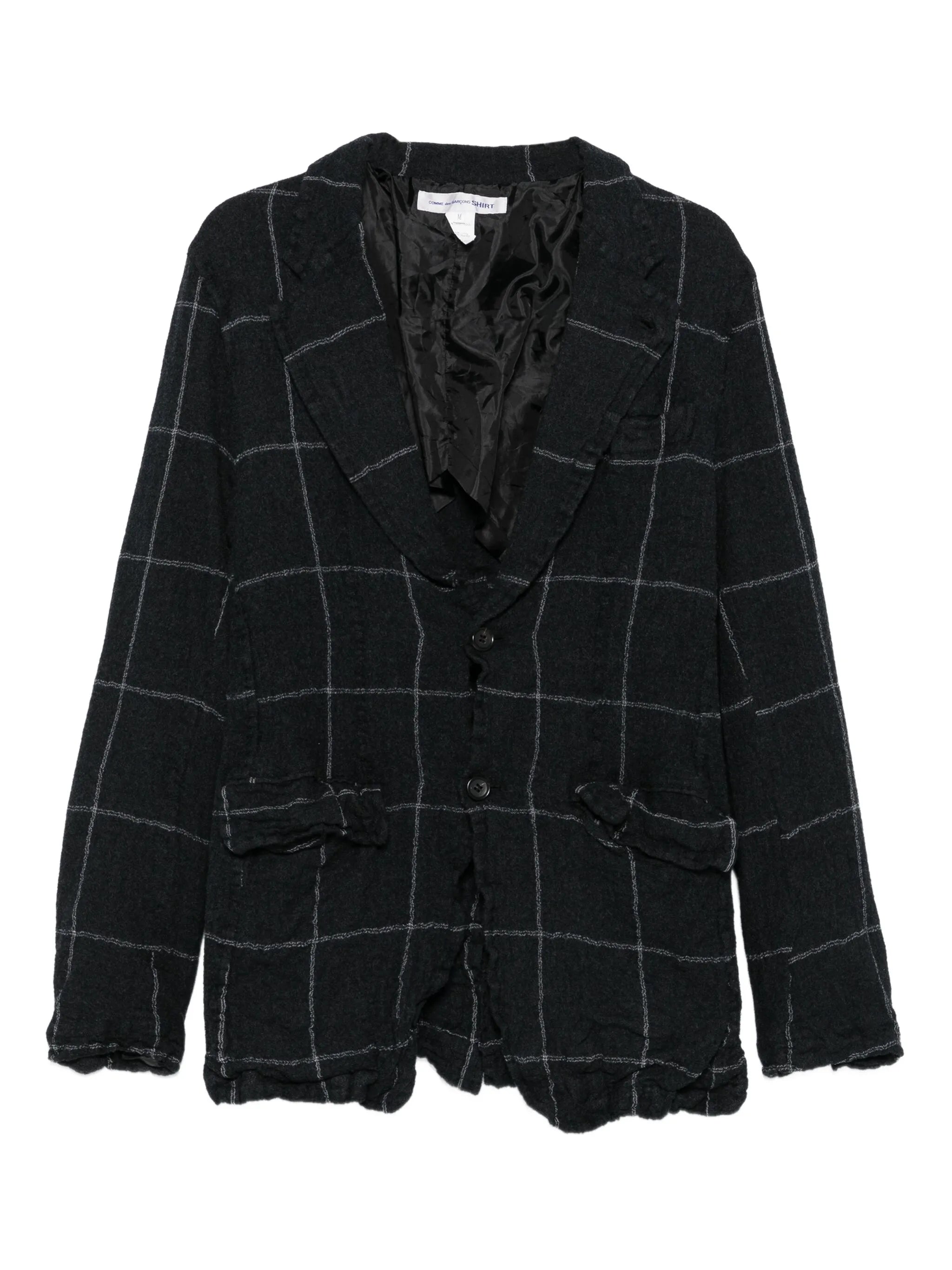 checked blazer