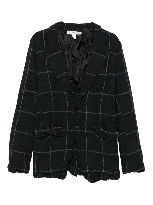 checked blazer