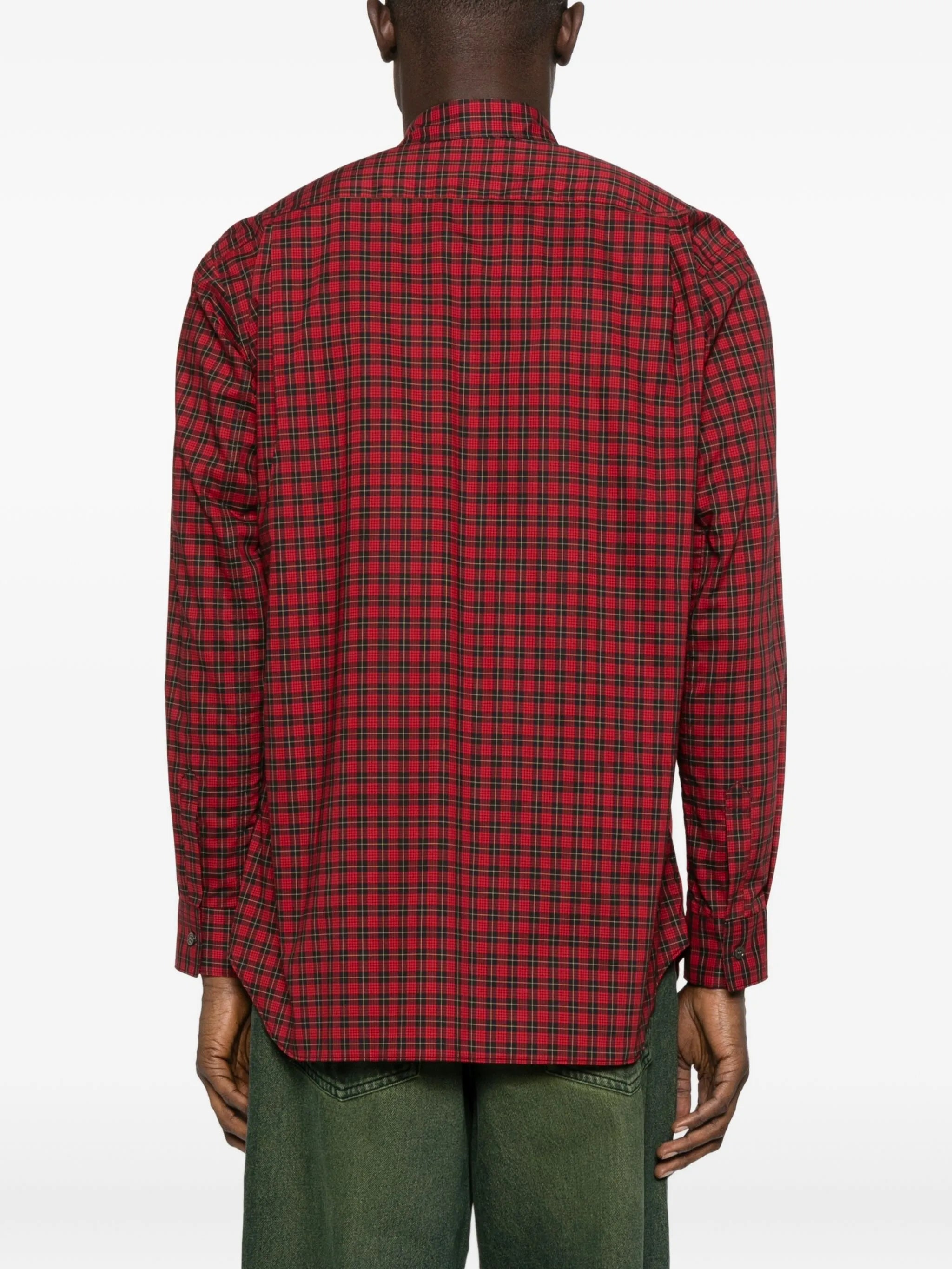 patchwork plaid shirt