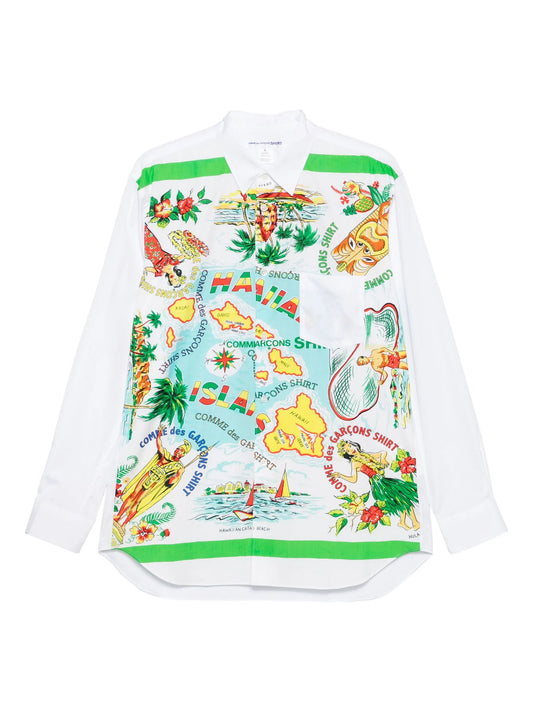 hawaiian-print shirt