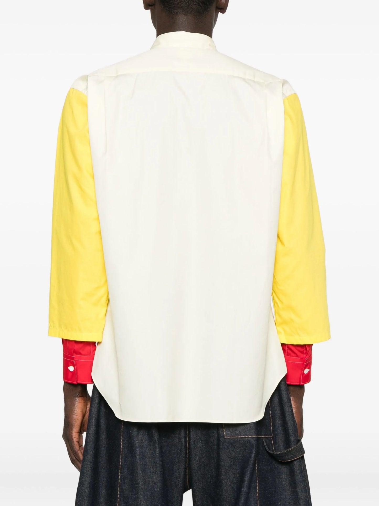 colour-block long-sleeved shirt