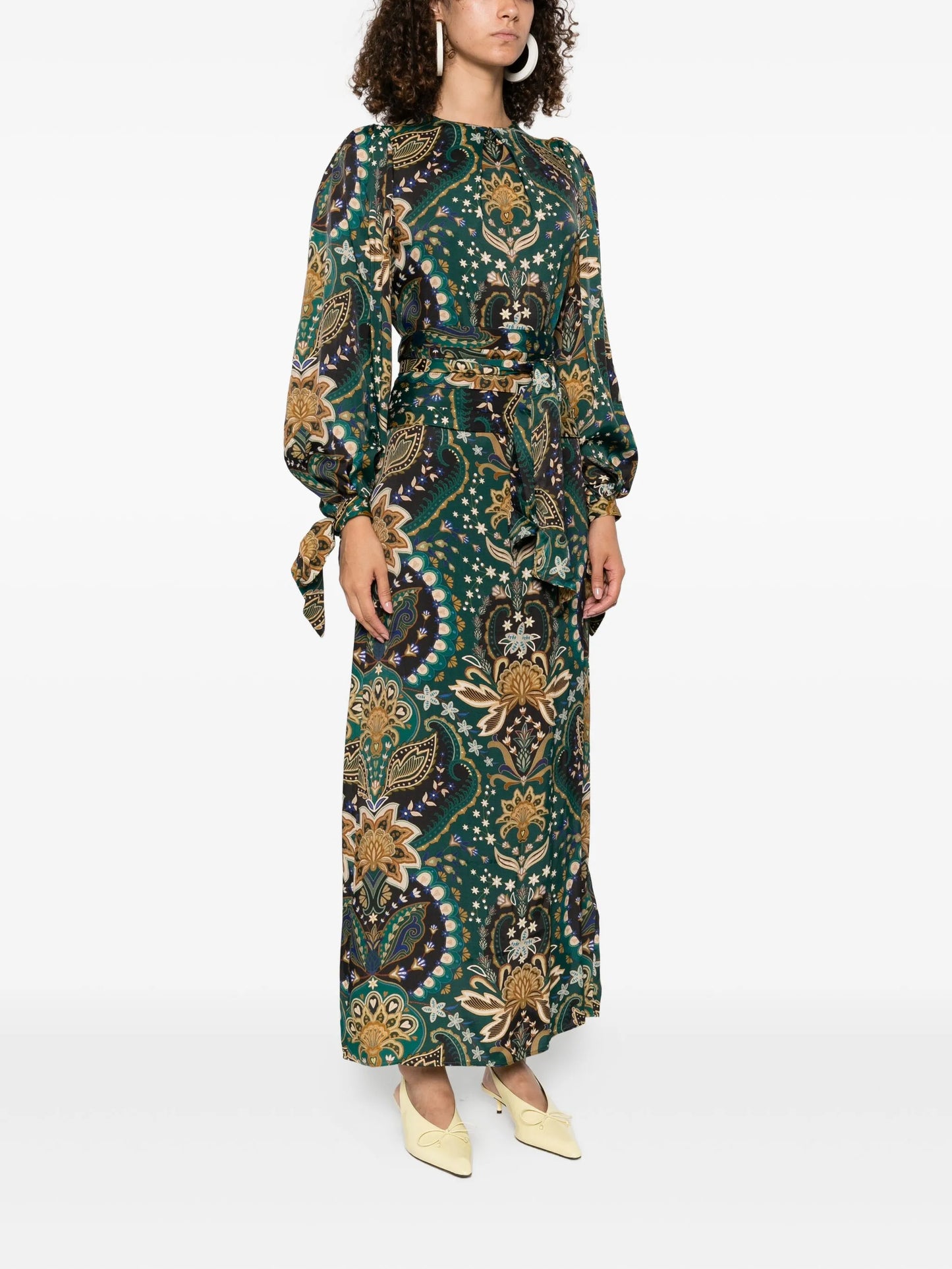printed maxi dress