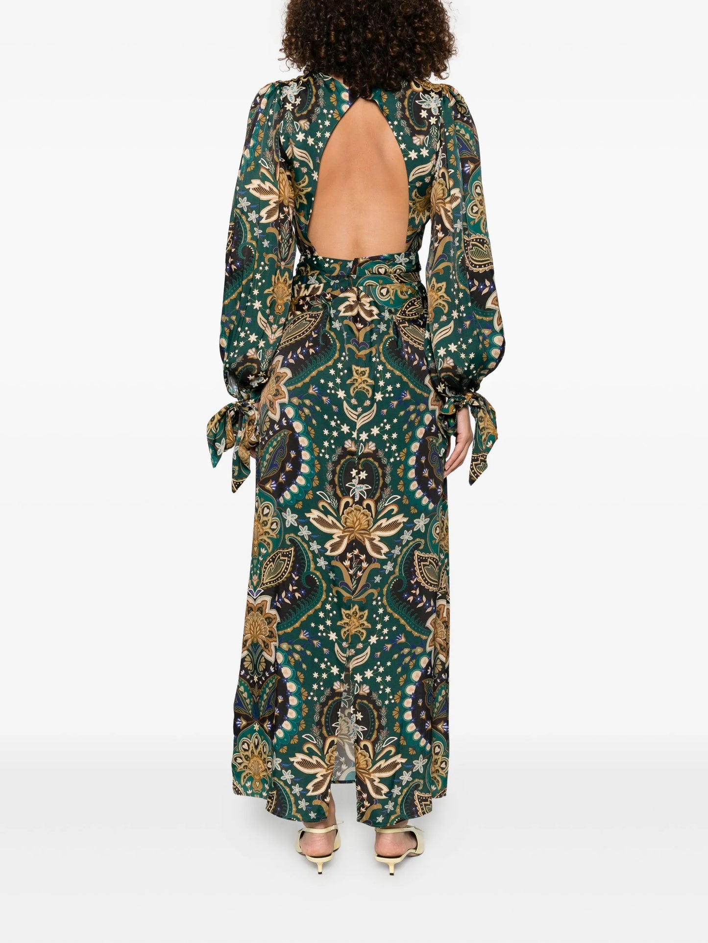 printed maxi dress
